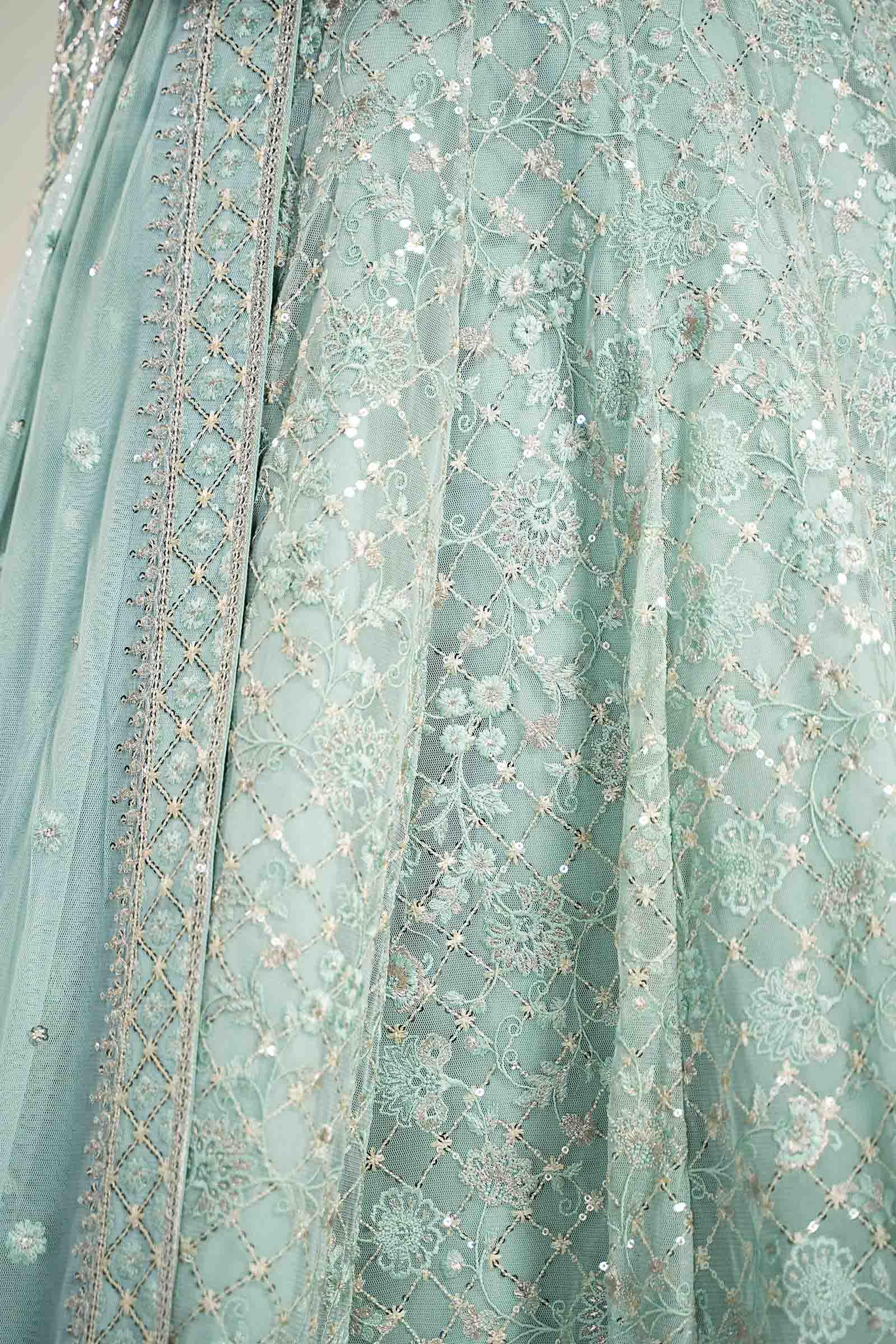 Embroidered Poly Net Fabric (2Pcs) | LF-706