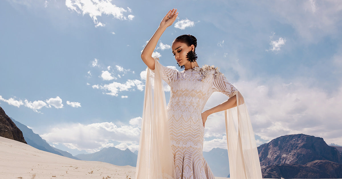 Embroidered Net Fabric (1Pc) | LF-CH25-09