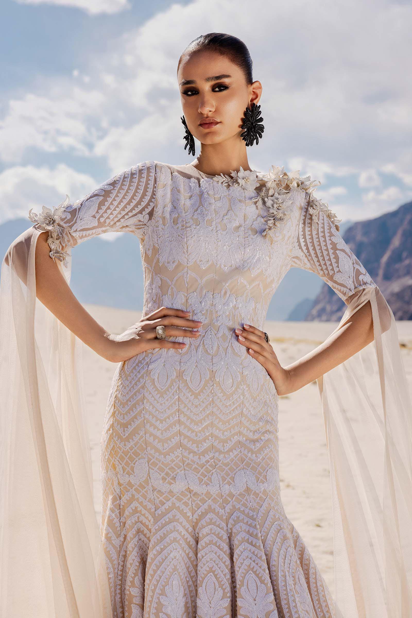 Embroidered Net Fabric (1Pc) | LF-CH25-09