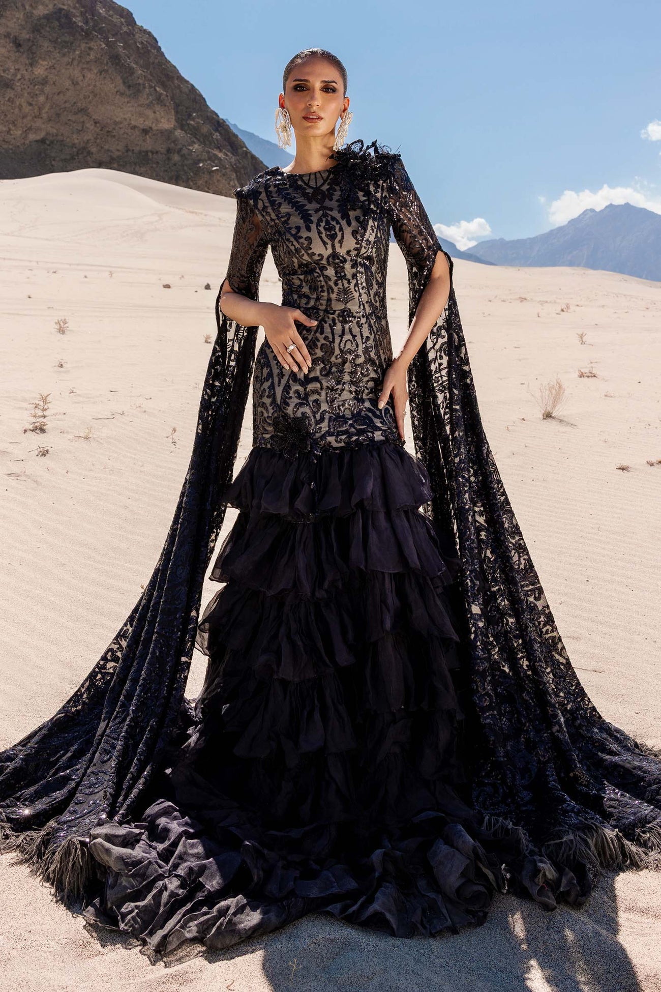Embroidered Net Fabric (1Pc) | LF-CH25-10