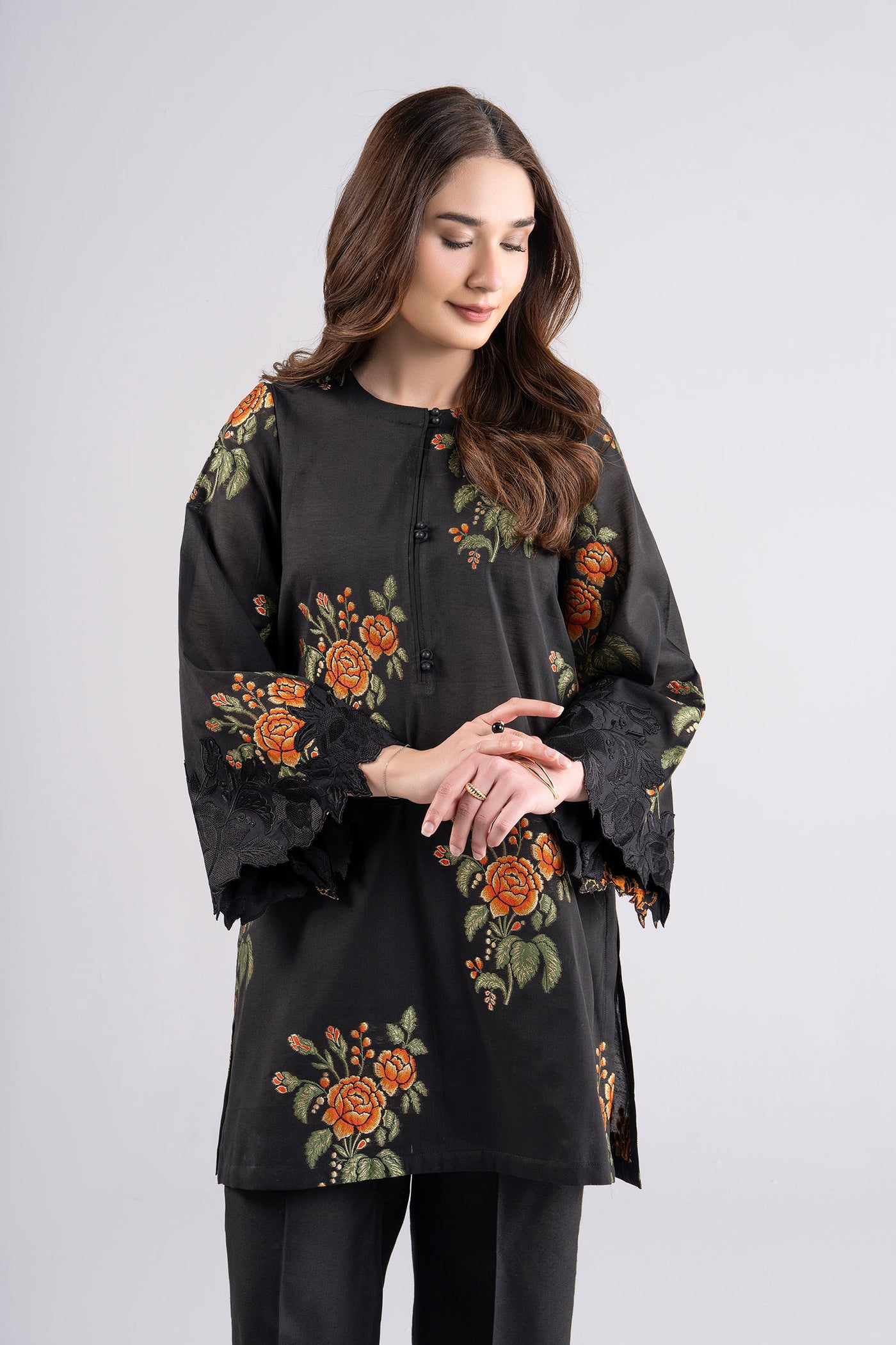 2 Pc Embroidered Jacquard Suit | MB-CS25-121