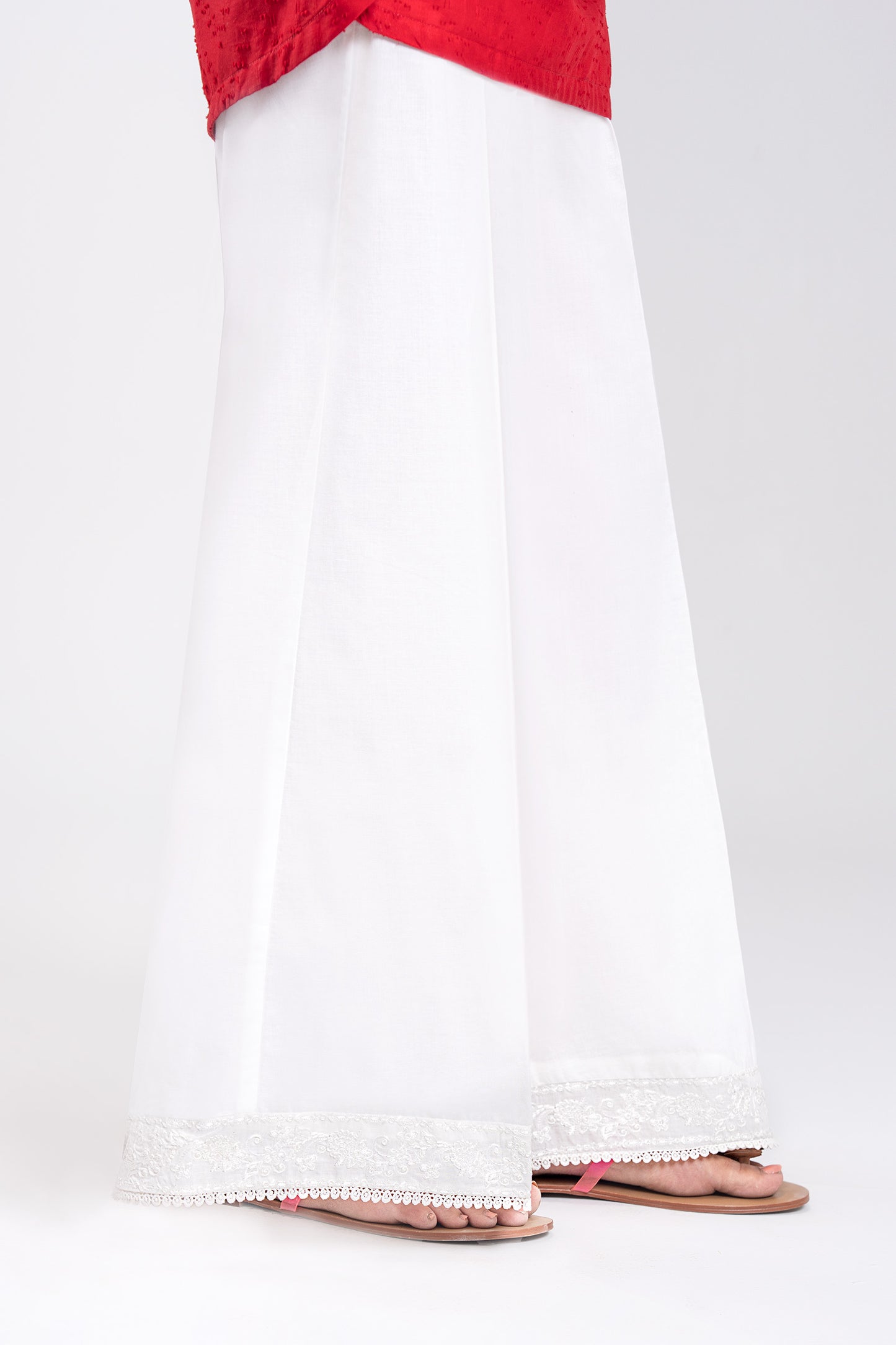 Embroidered Cambric Trouser