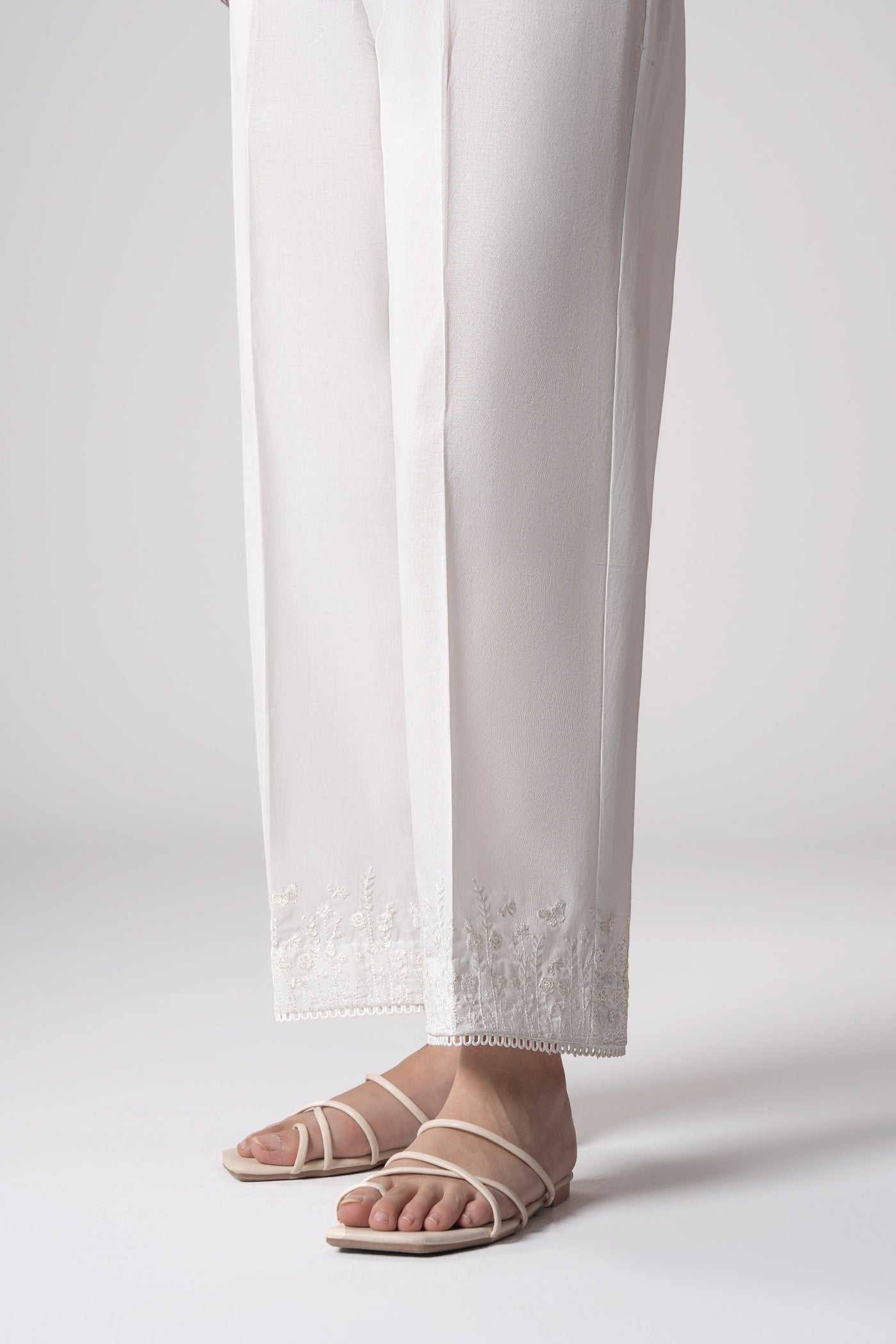 Embroidered Cambric Trouser