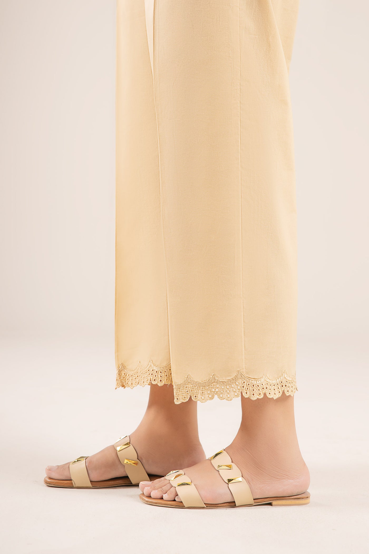 Embroidered Cambric Trouser