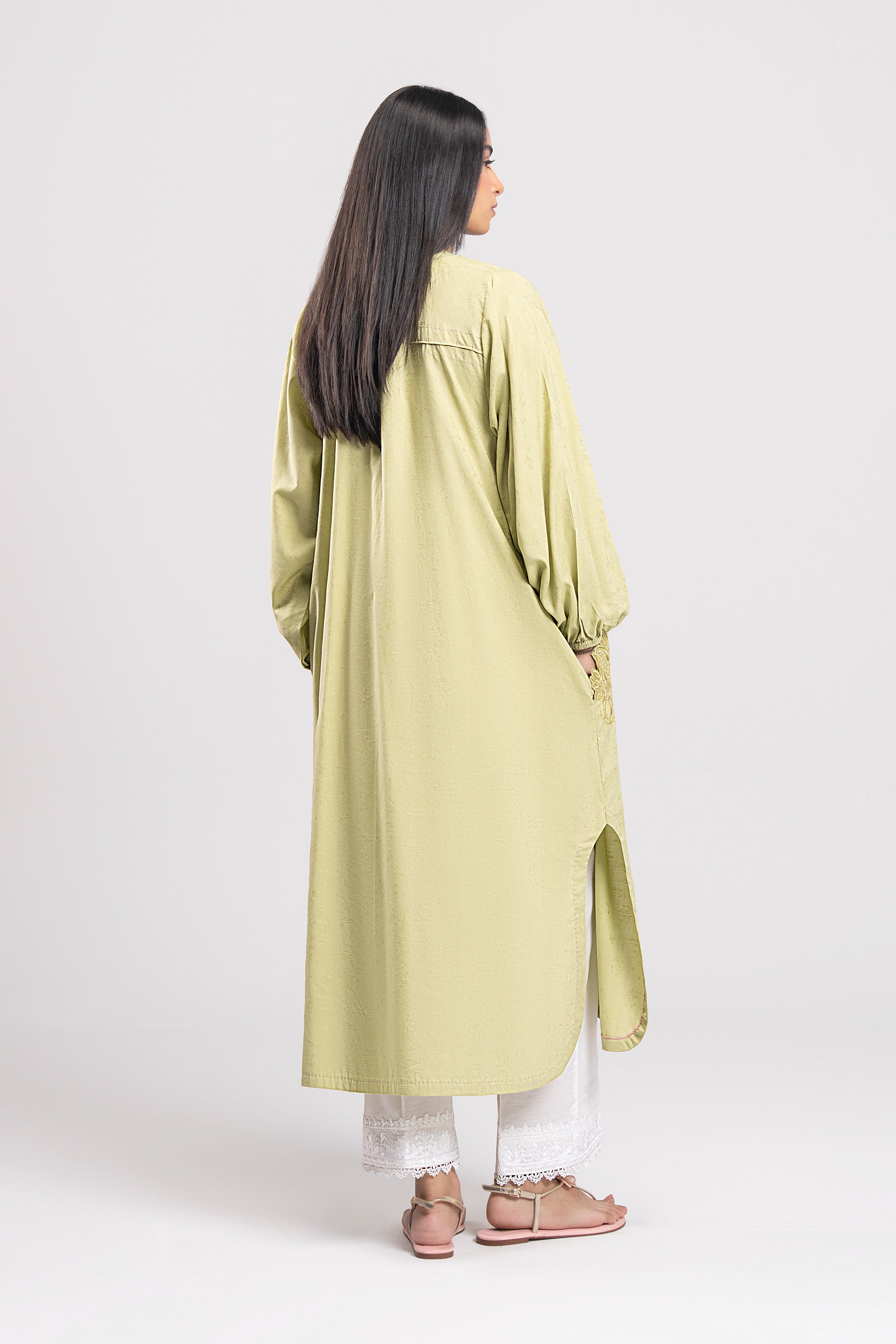 Embroidered Dobby Viscose Shirt