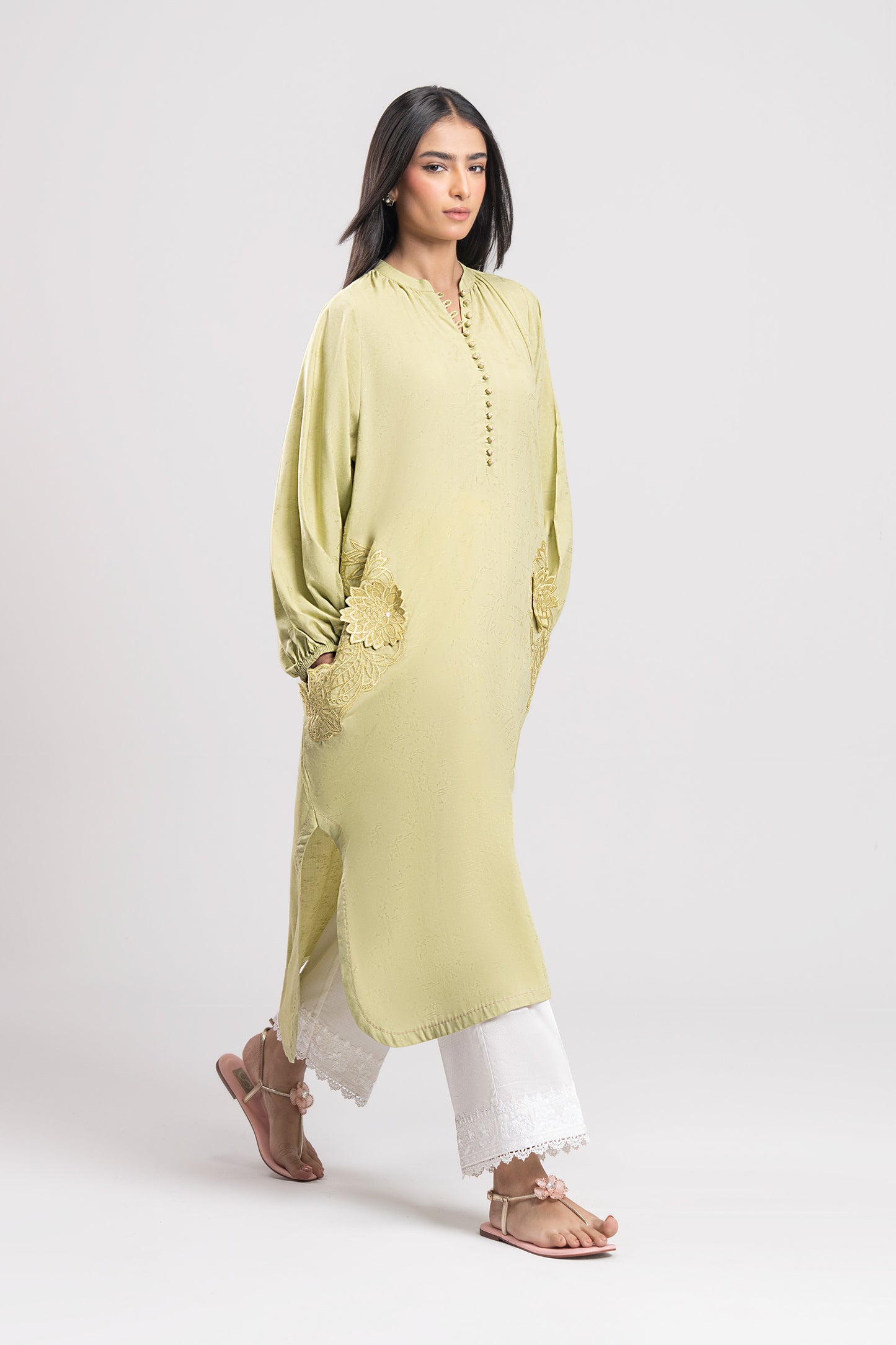 Embroidered Dobby Viscose Shirt