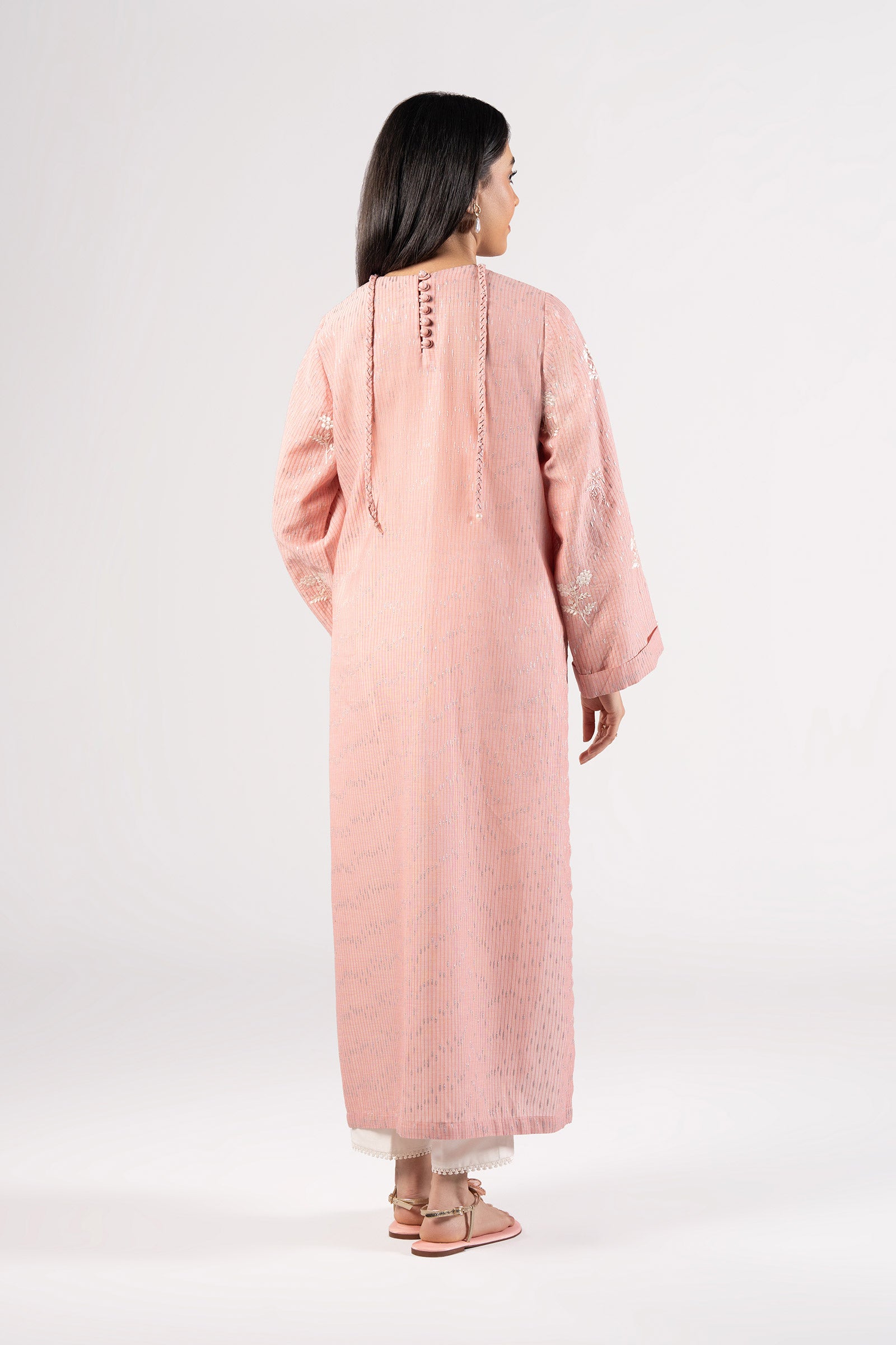 Embroidered Cotton Lurex Shirt