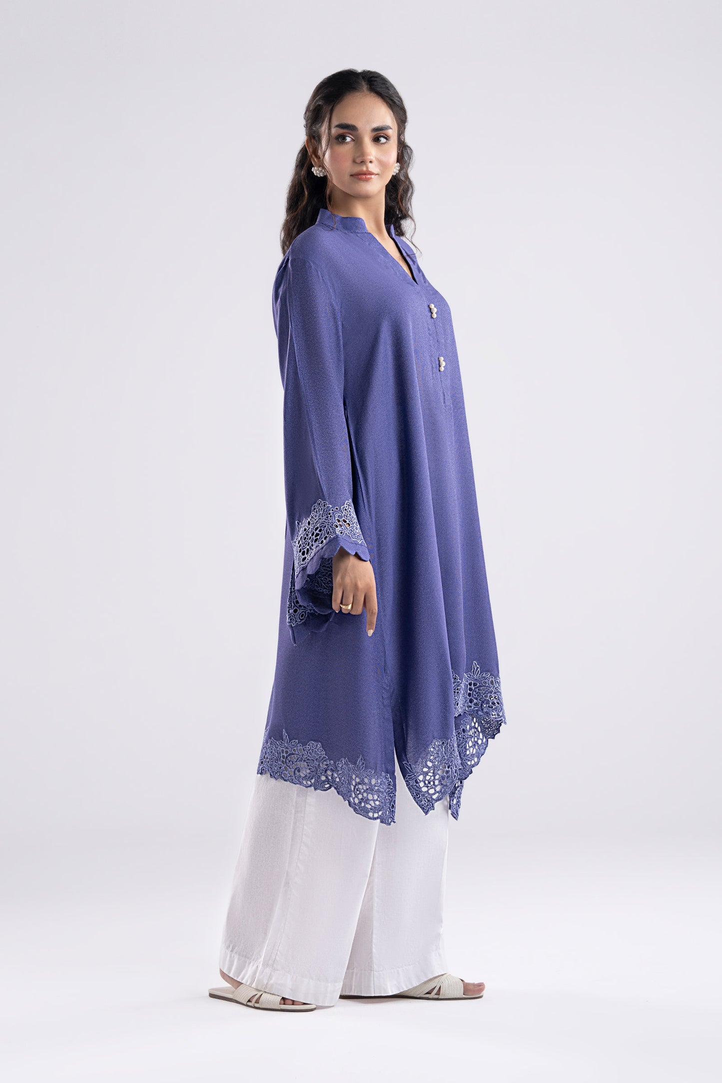 Embroidered Karandi Shirt