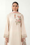 2 Pc Embroidered Textured Cotton Suit