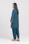 2 Pc Embroidered Textured Cotton Suit