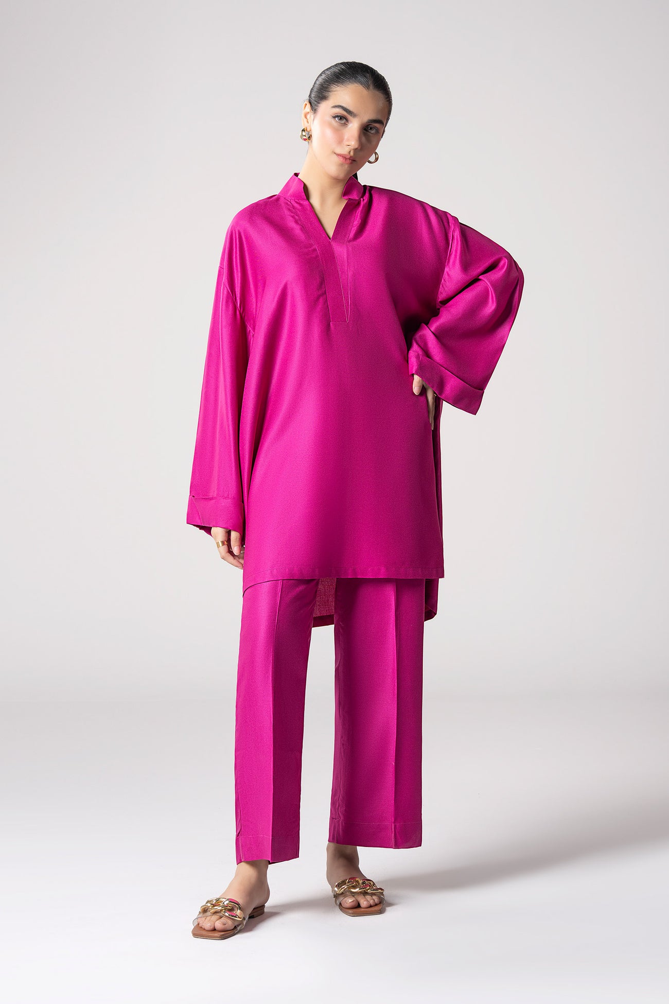 2 Pc Dyed Twill Suit