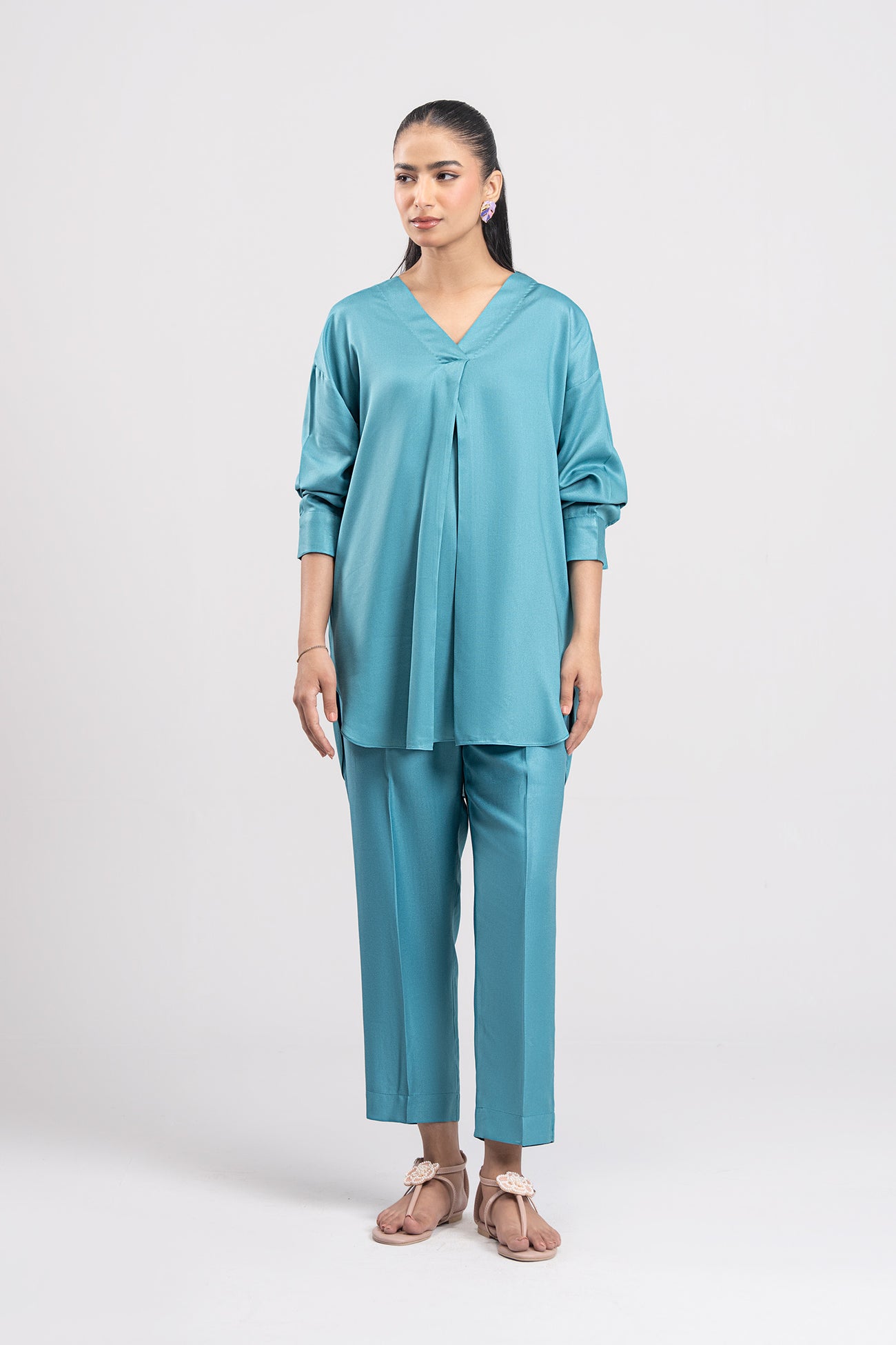 2 Pc Dyed Twill Suit