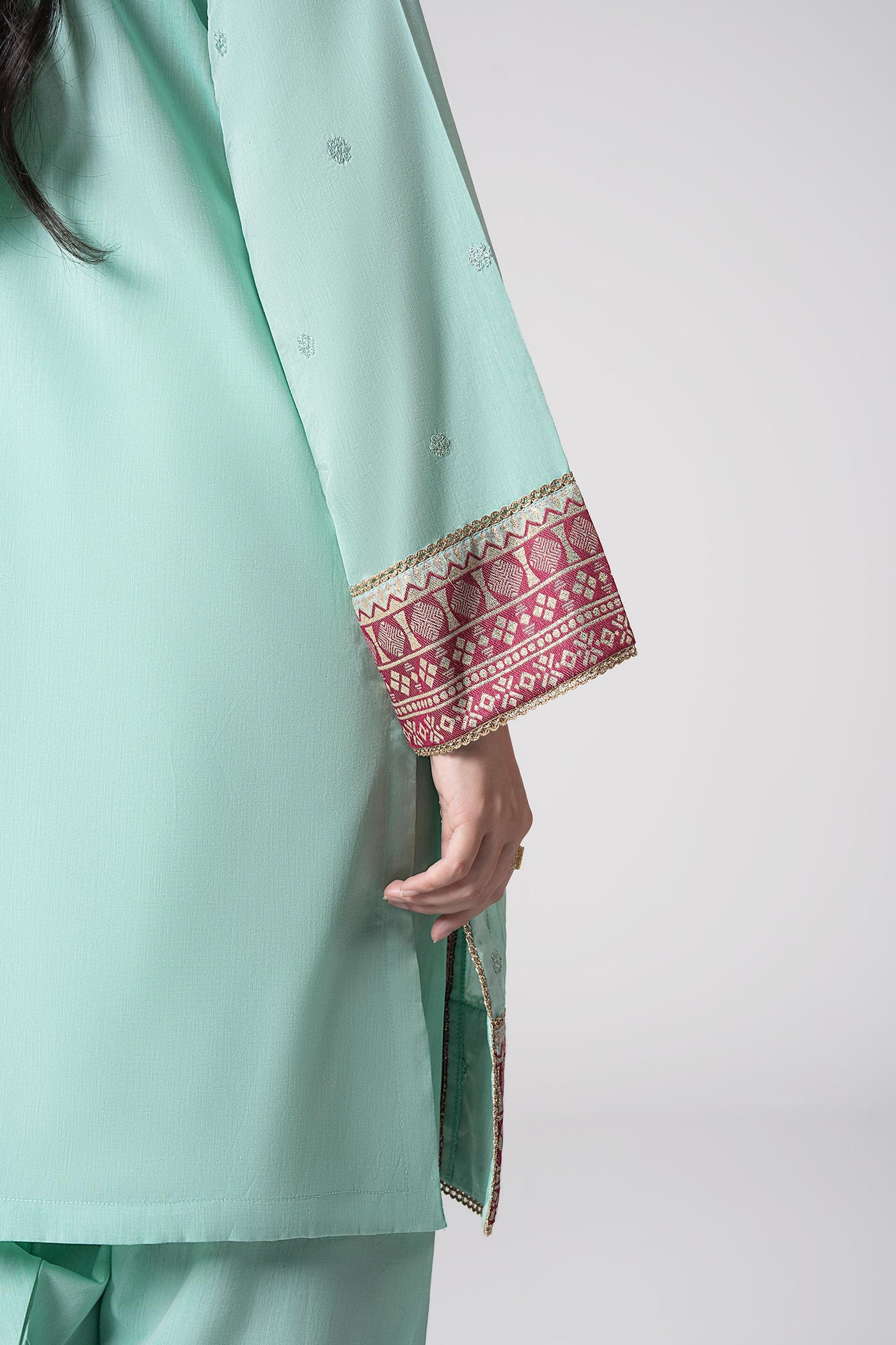 2 Pc Embroidered Two Tone Suit | MB-CS25-182