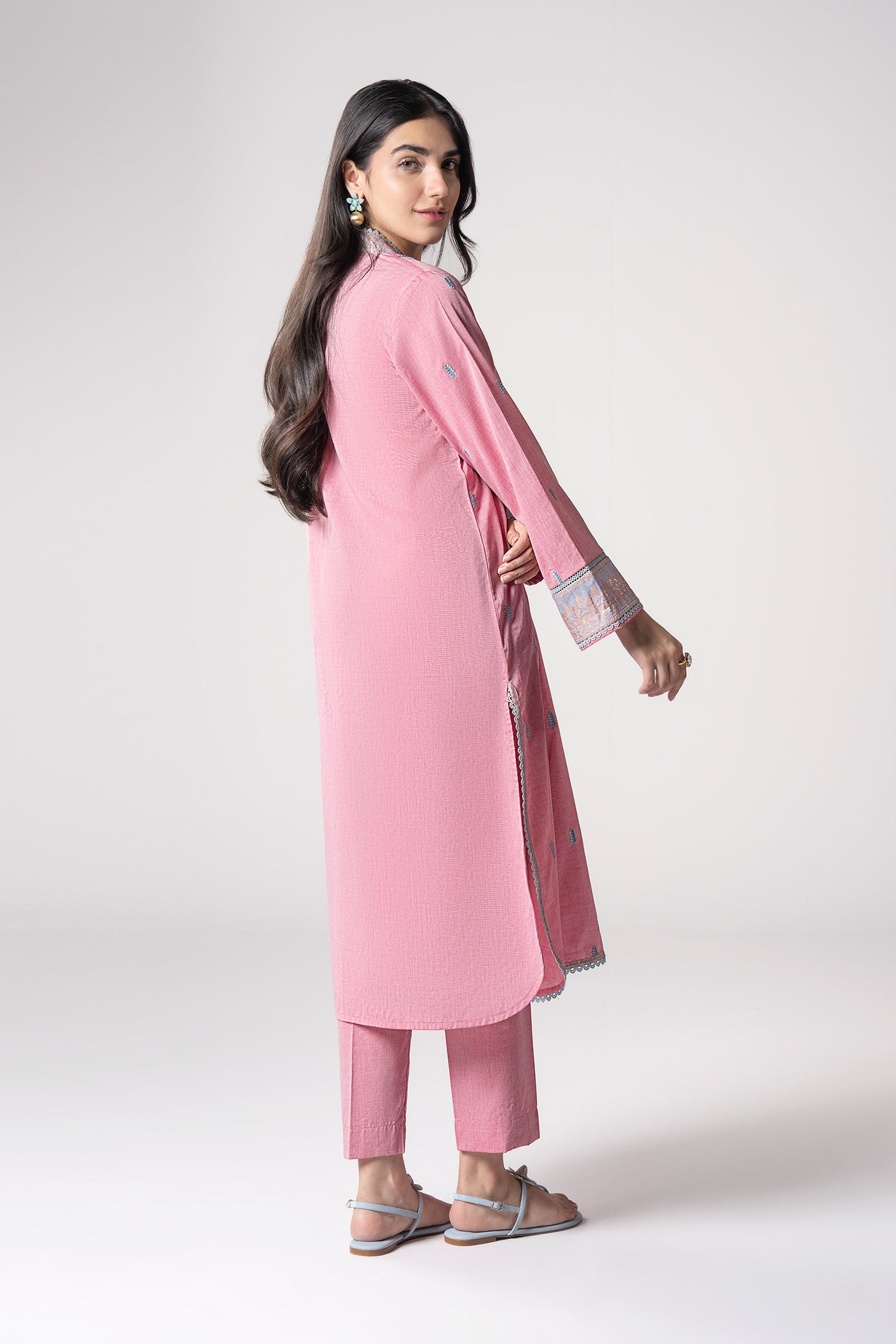 2 Pc Embroidered Two Tone Suit | MB-CS25-183