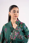 2 Pc Embroidered Slub Lawn Suit