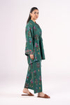 2 Pc Embroidered Slub Lawn Suit