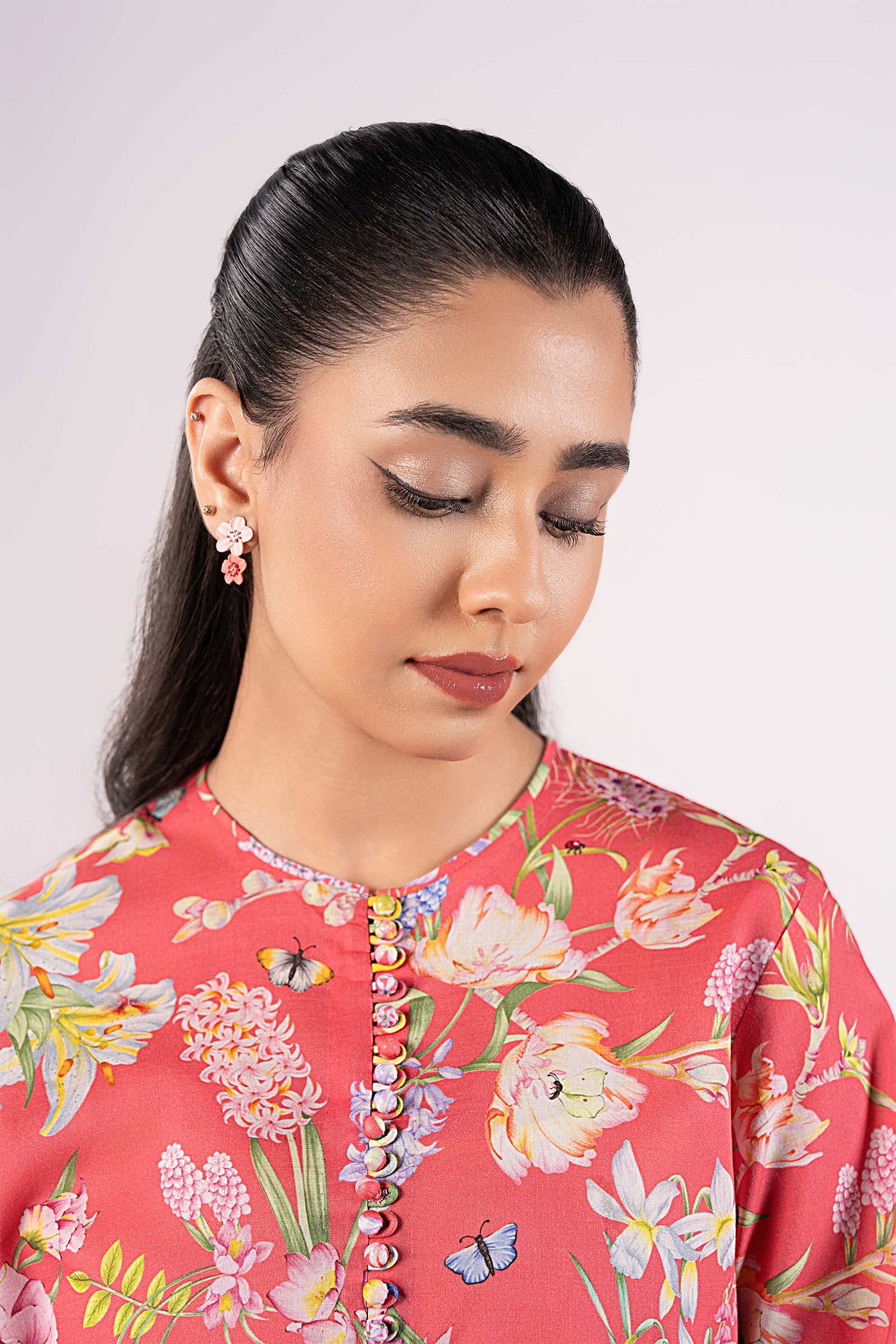 2 Pc Embroidered Slub Lawn Suit | MB-CS25-188