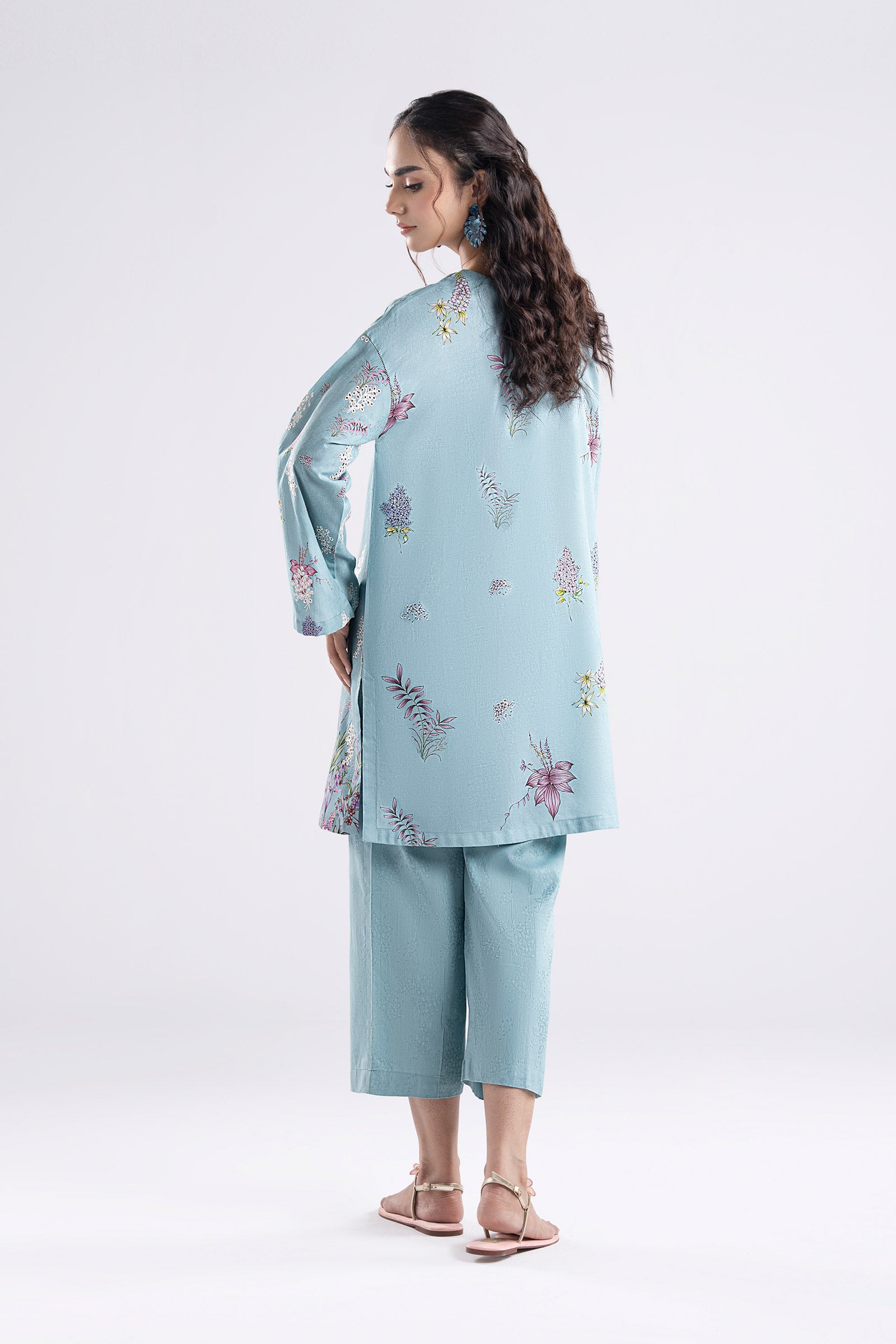 2 Pc Embroidered Dobby Viscose Suit