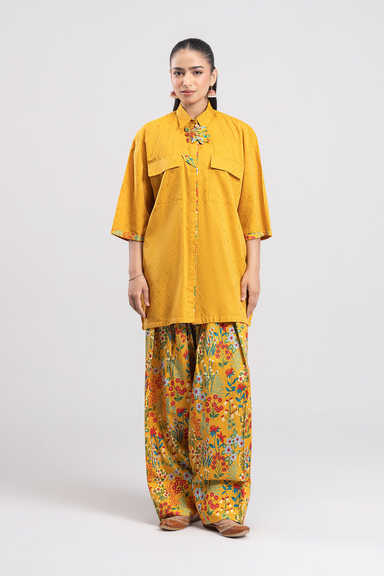 2 Pc Printed Viscose Suit