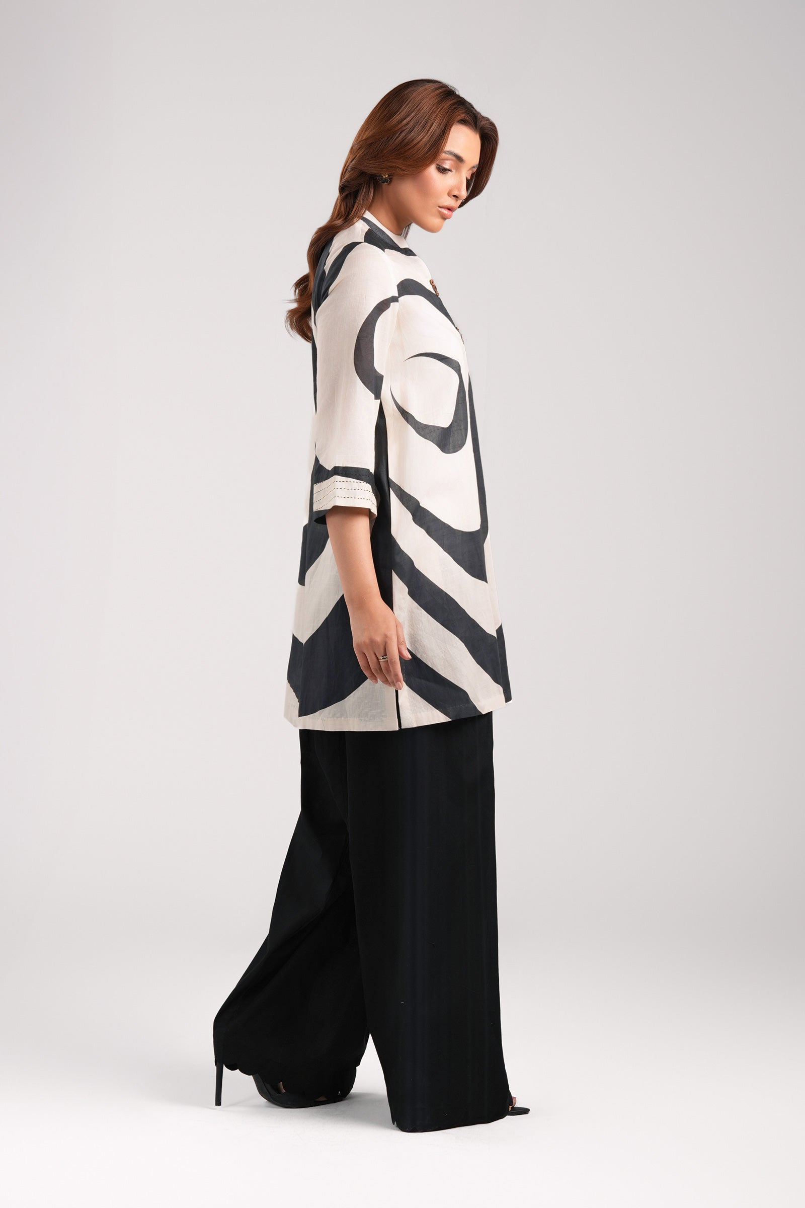 Printed Slub Lawn Shirt