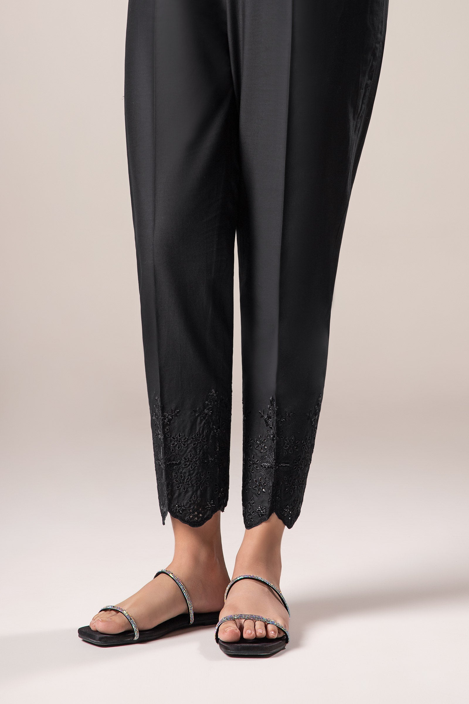 Embroidered Cambric Trouser