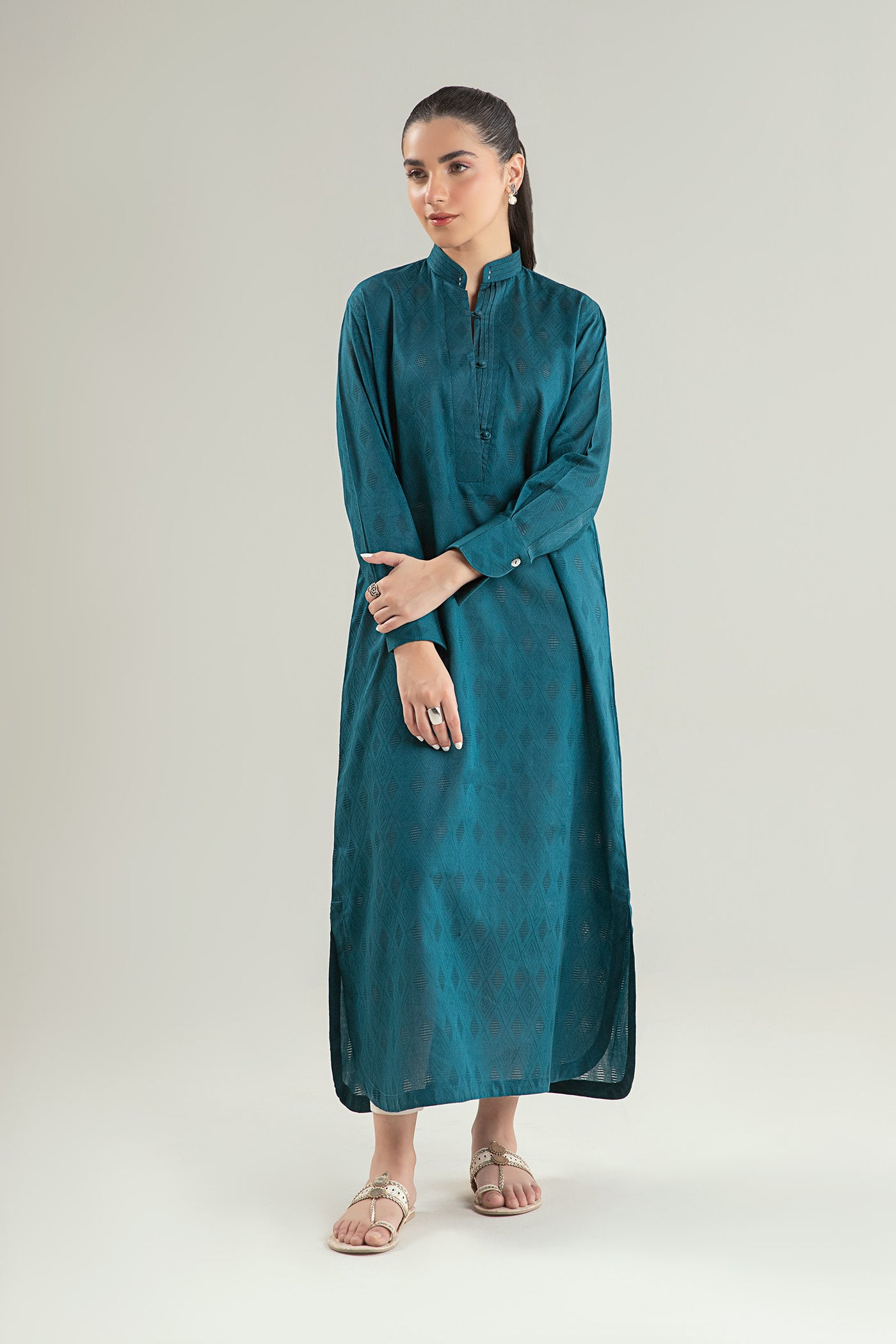 Dyed Textured Shirt | MB-CS25-39
