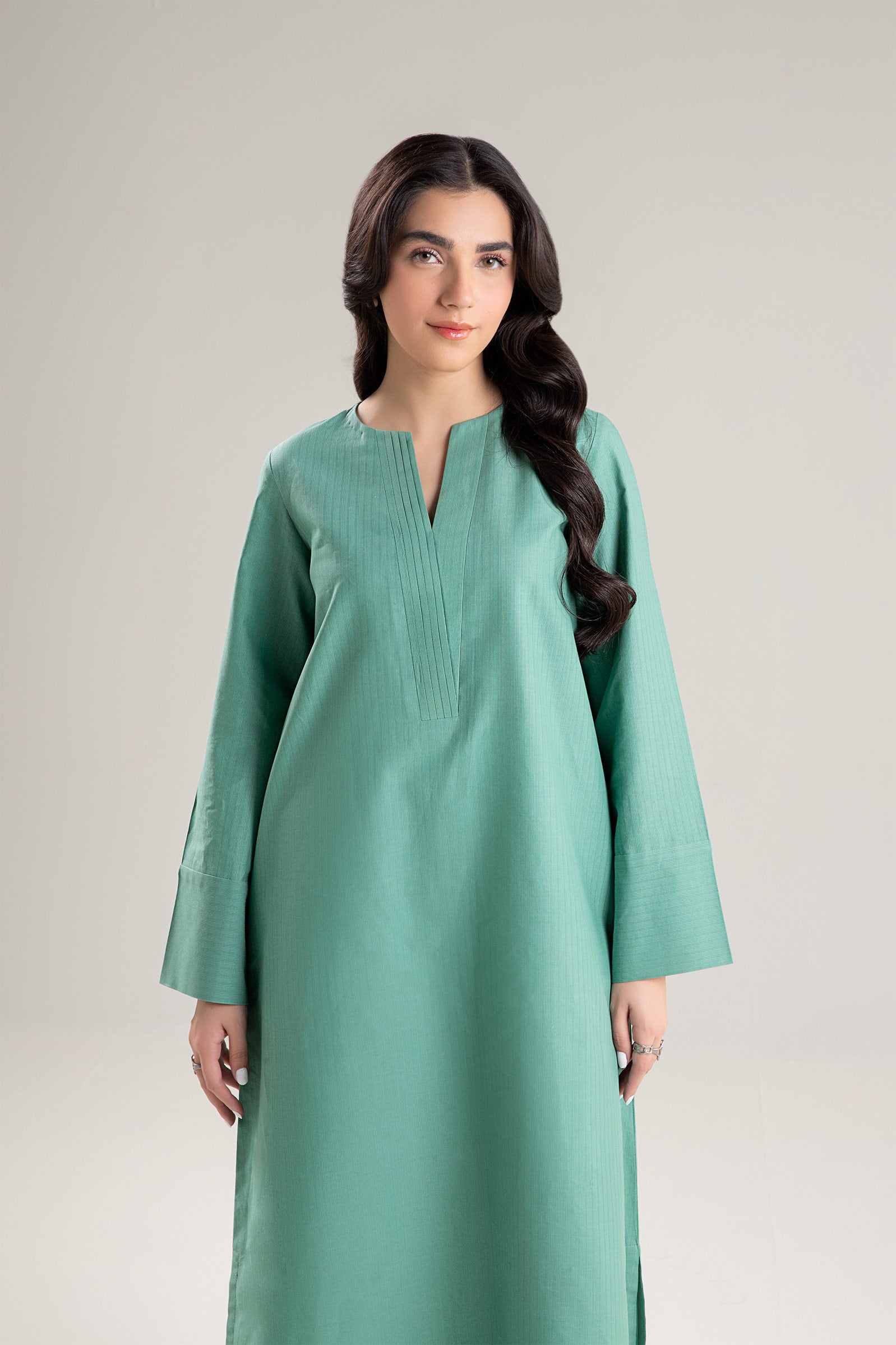 Dyed Self Pinstripe Shirt