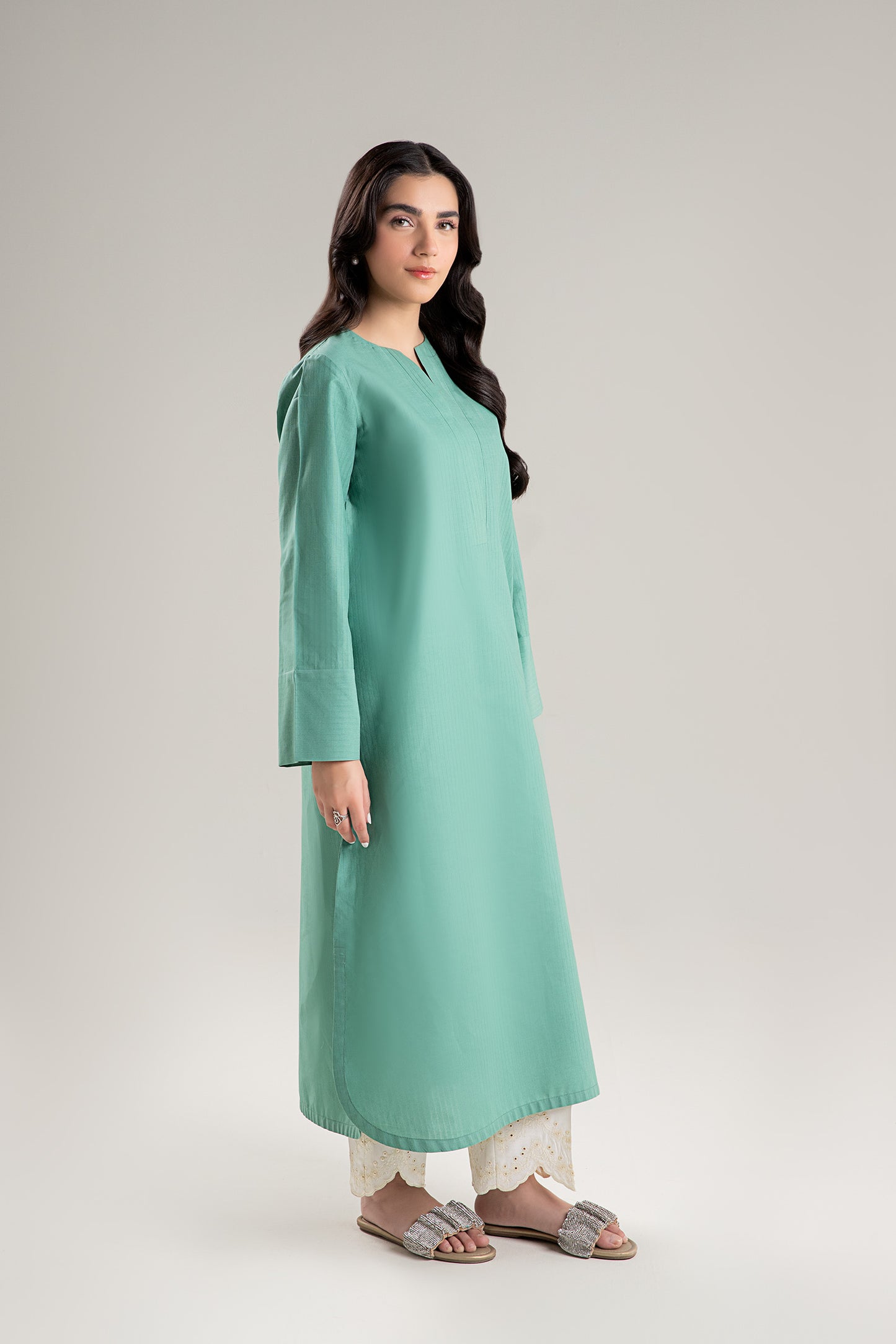 Dyed Self Pinstripe Shirt