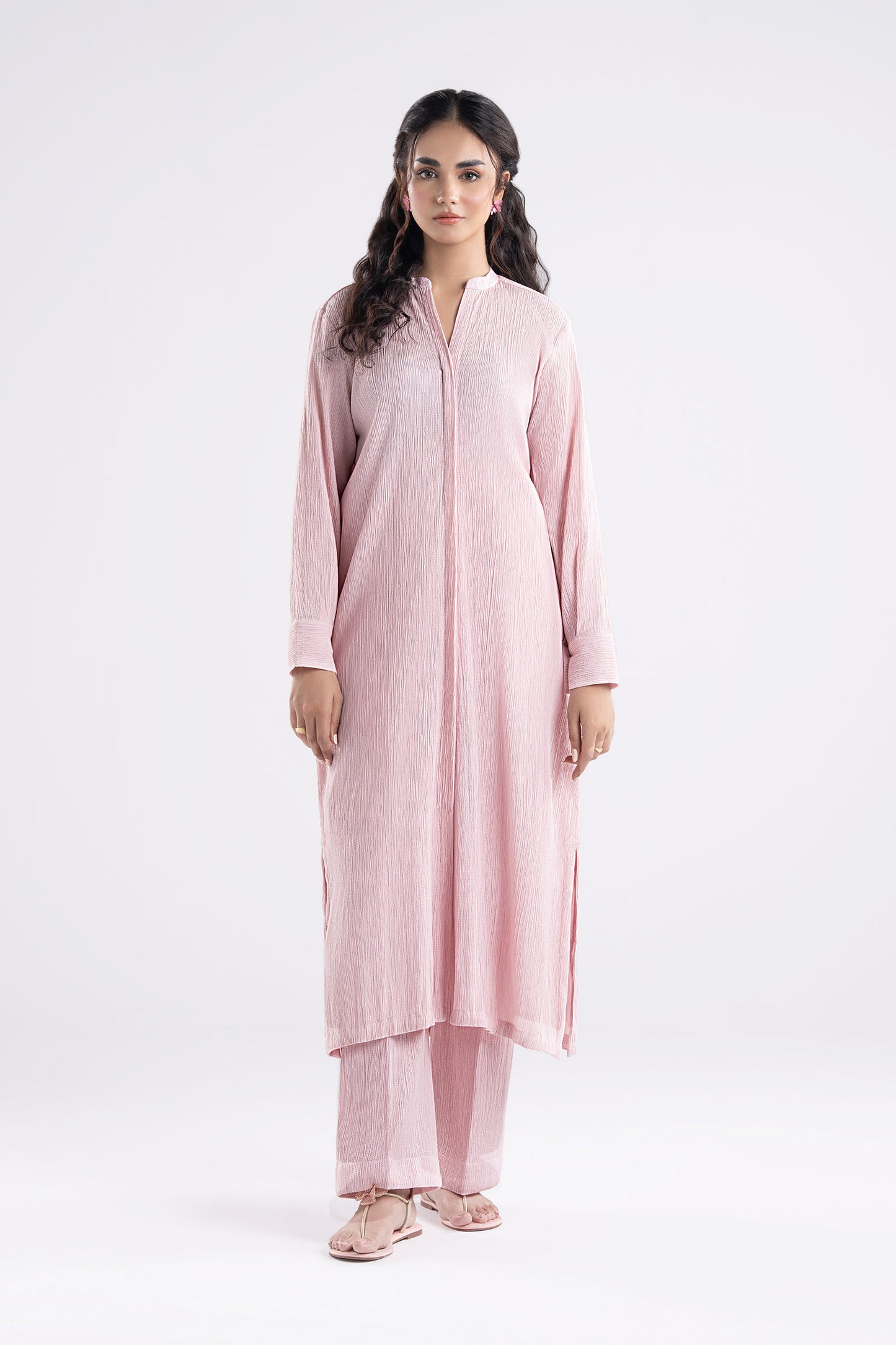 2 Pc Dyed Seersucker Suit