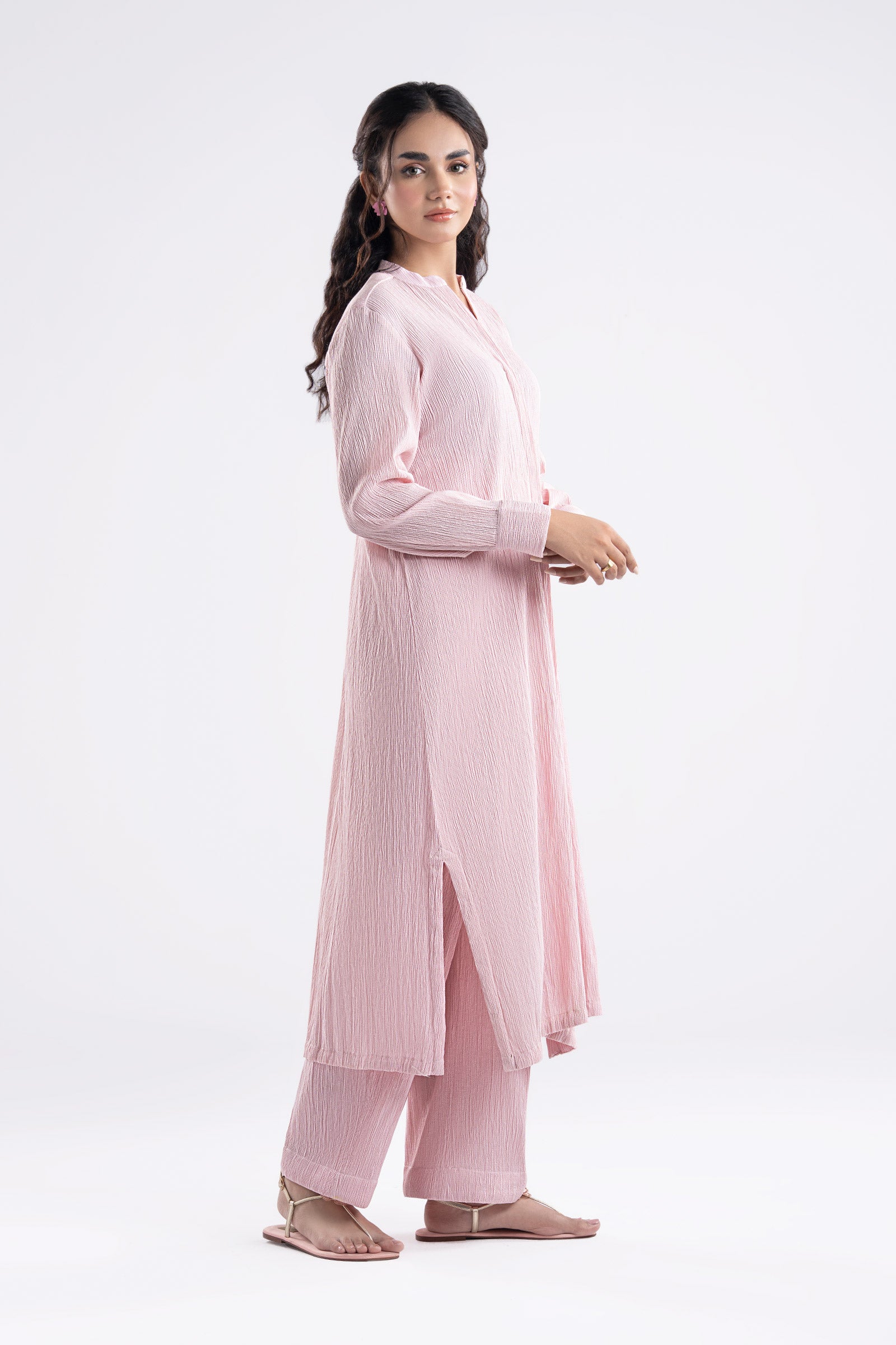 2 Pc Dyed Seersucker Suit