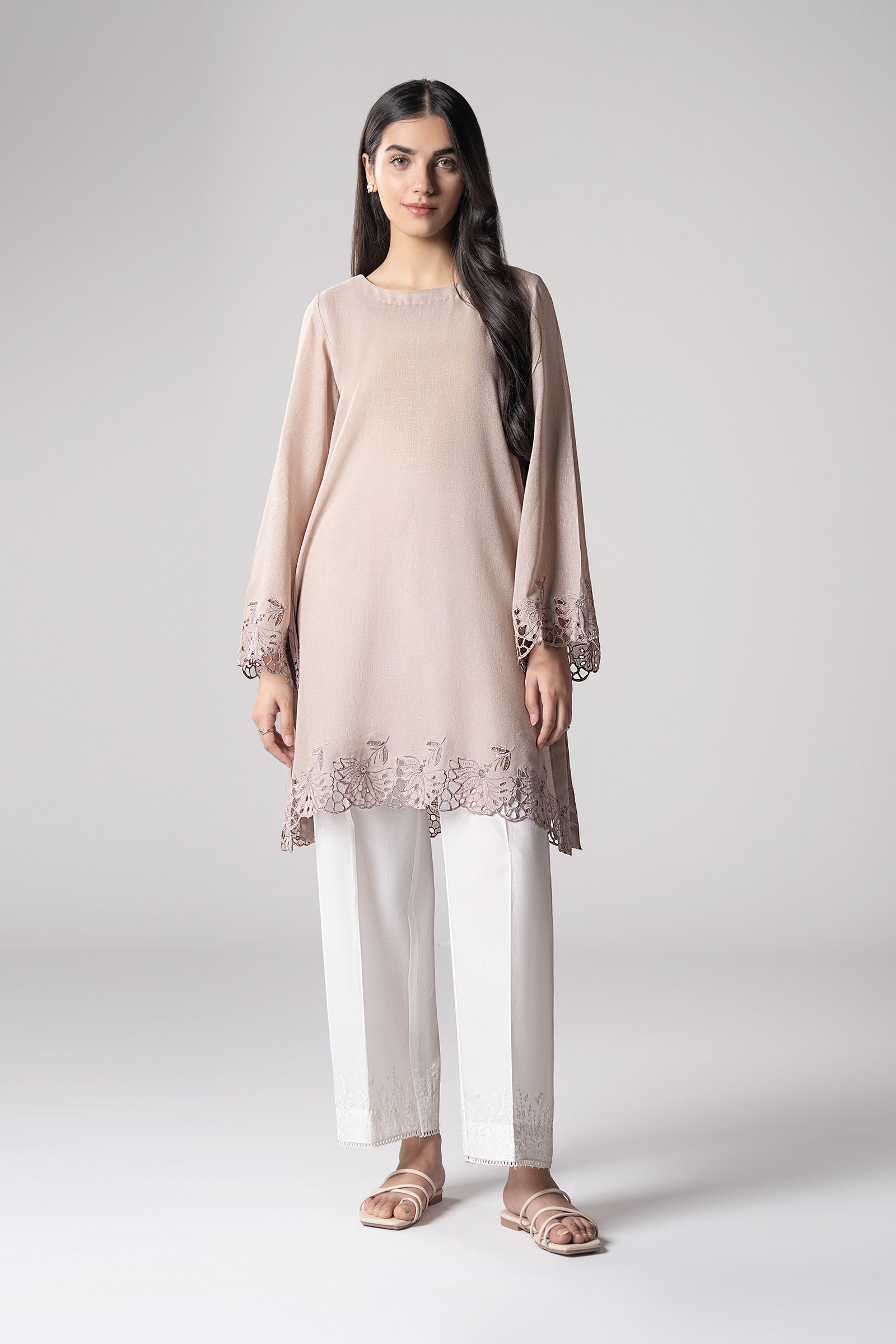 Embroidered Karandi Shirt