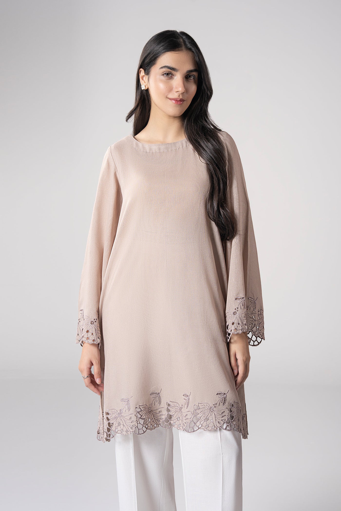 Embroidered Karandi Shirt