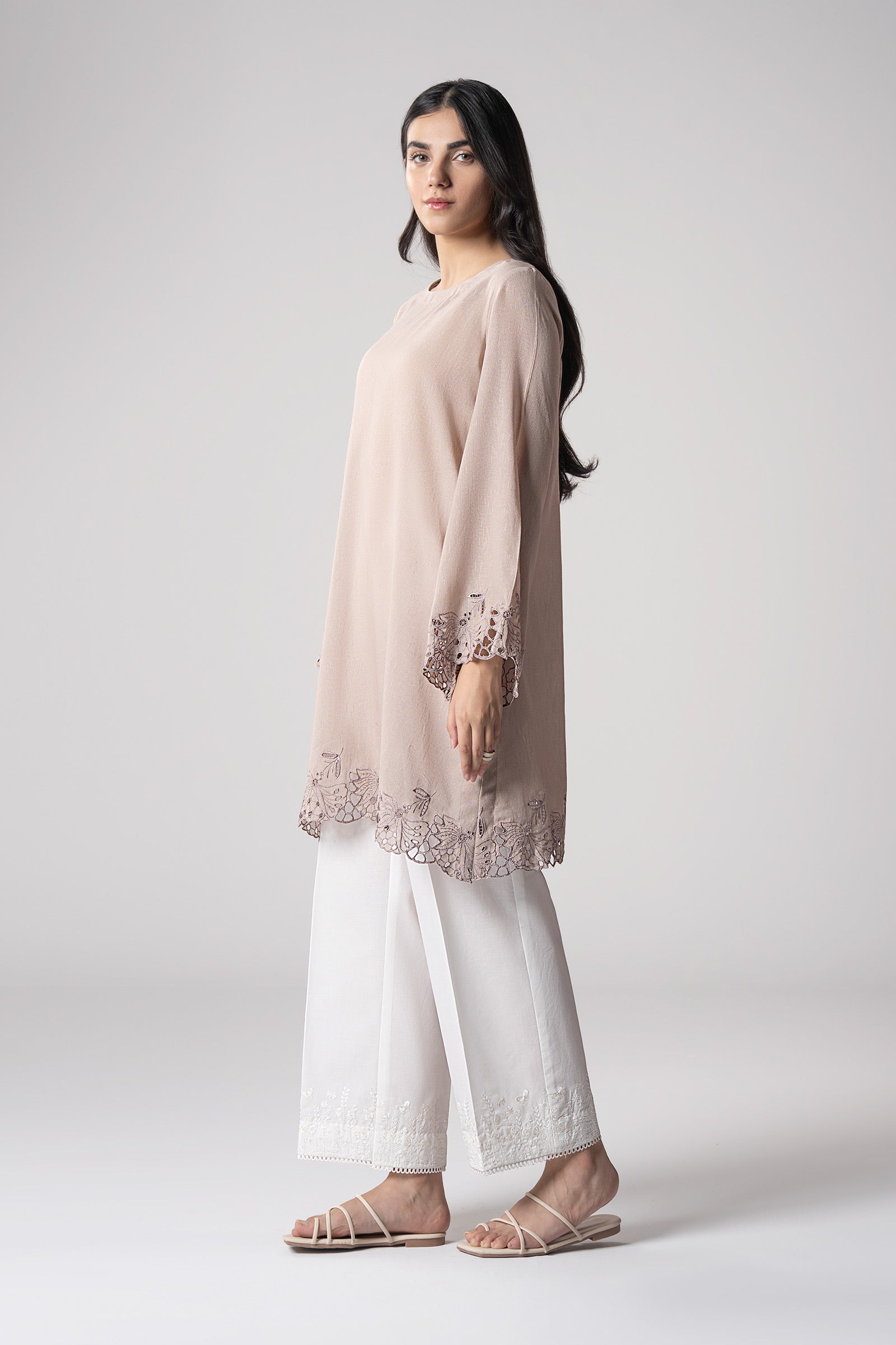 Embroidered Karandi Shirt