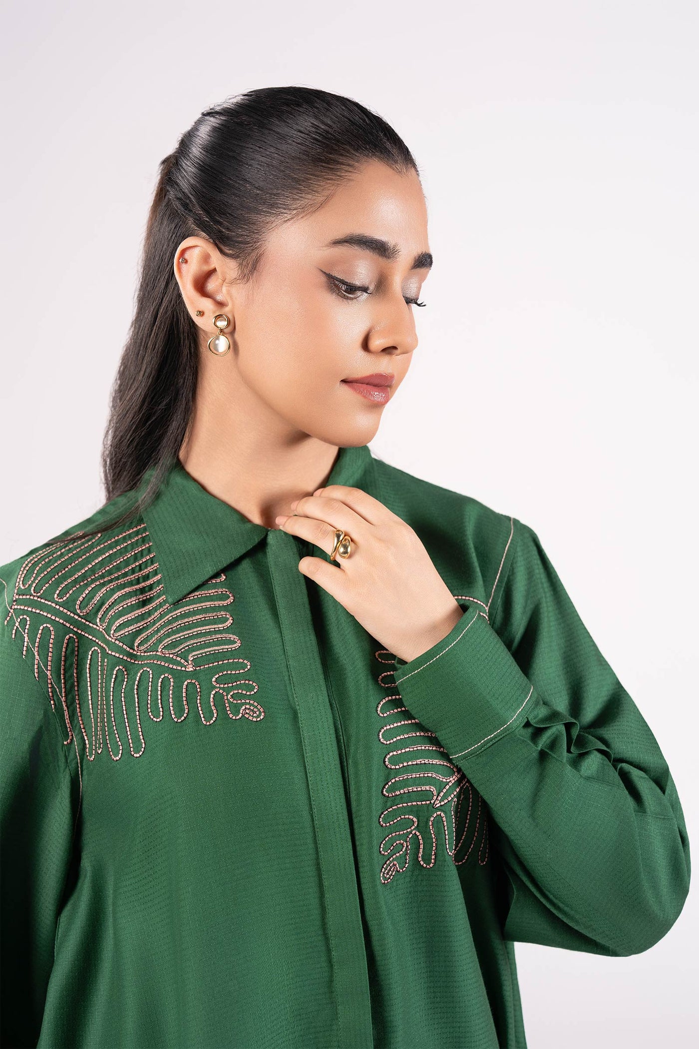 Embroidered Ripstop Shirt | MB-CS25-56