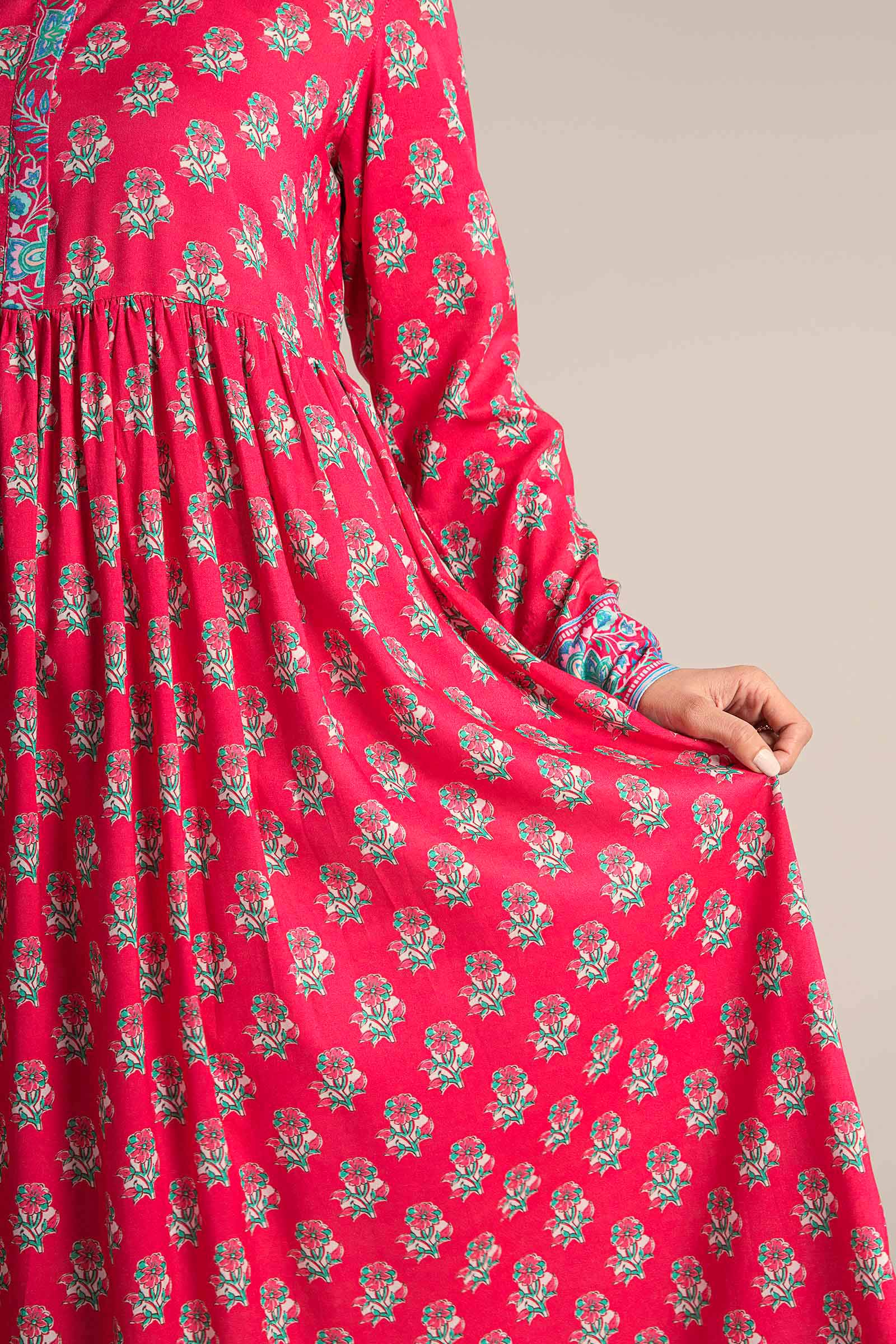 Printed Arabic Lawn Dress