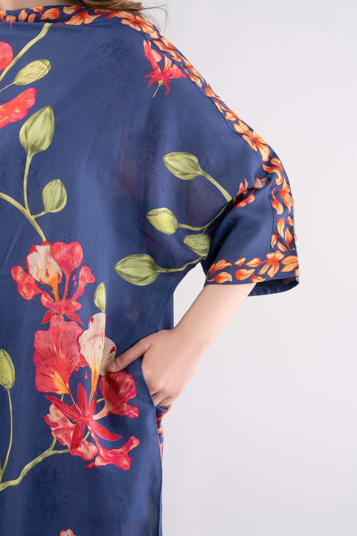 Printed Jacquard Viscose Tunic