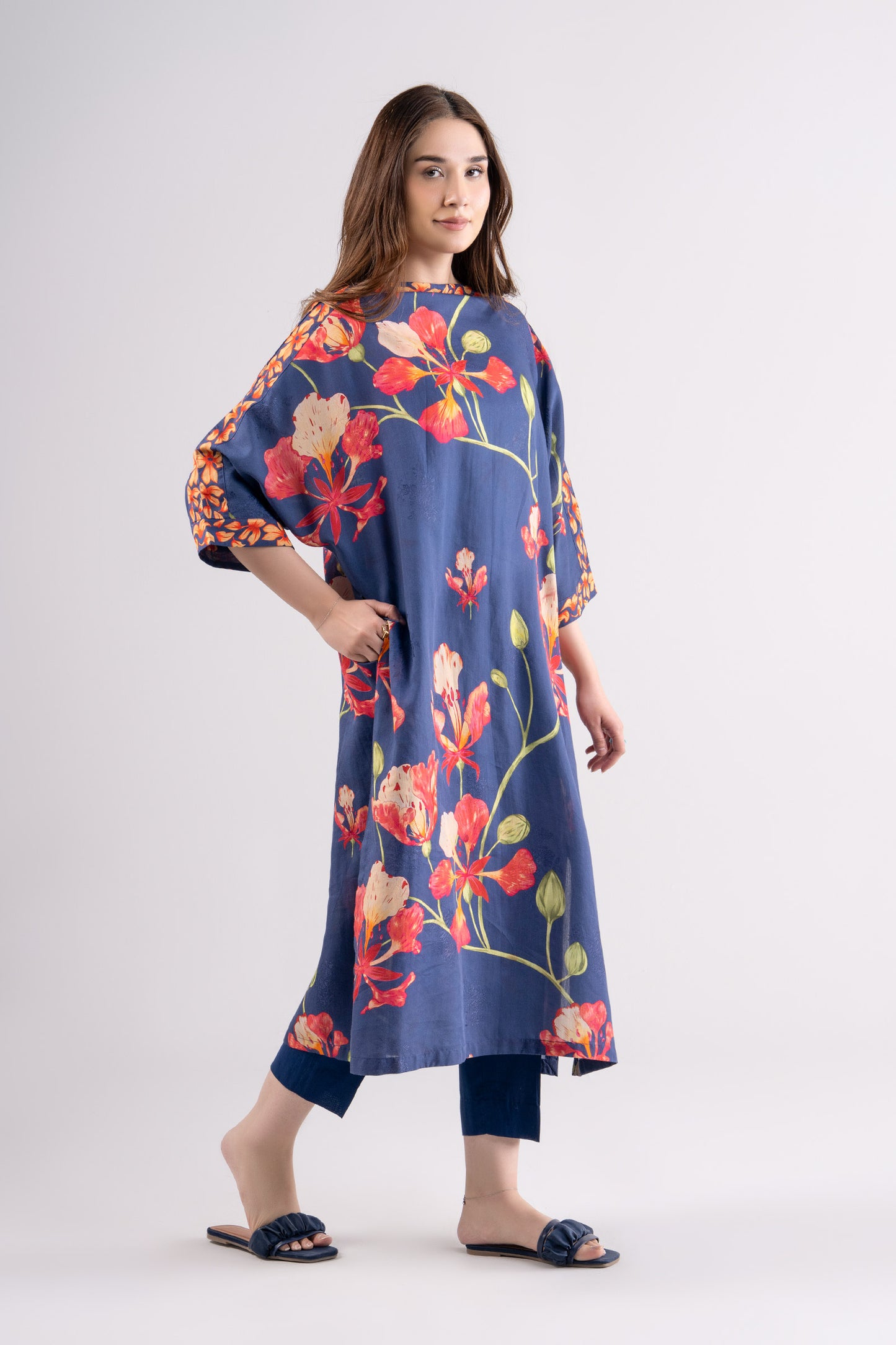 Printed Jacquard Viscose Tunic