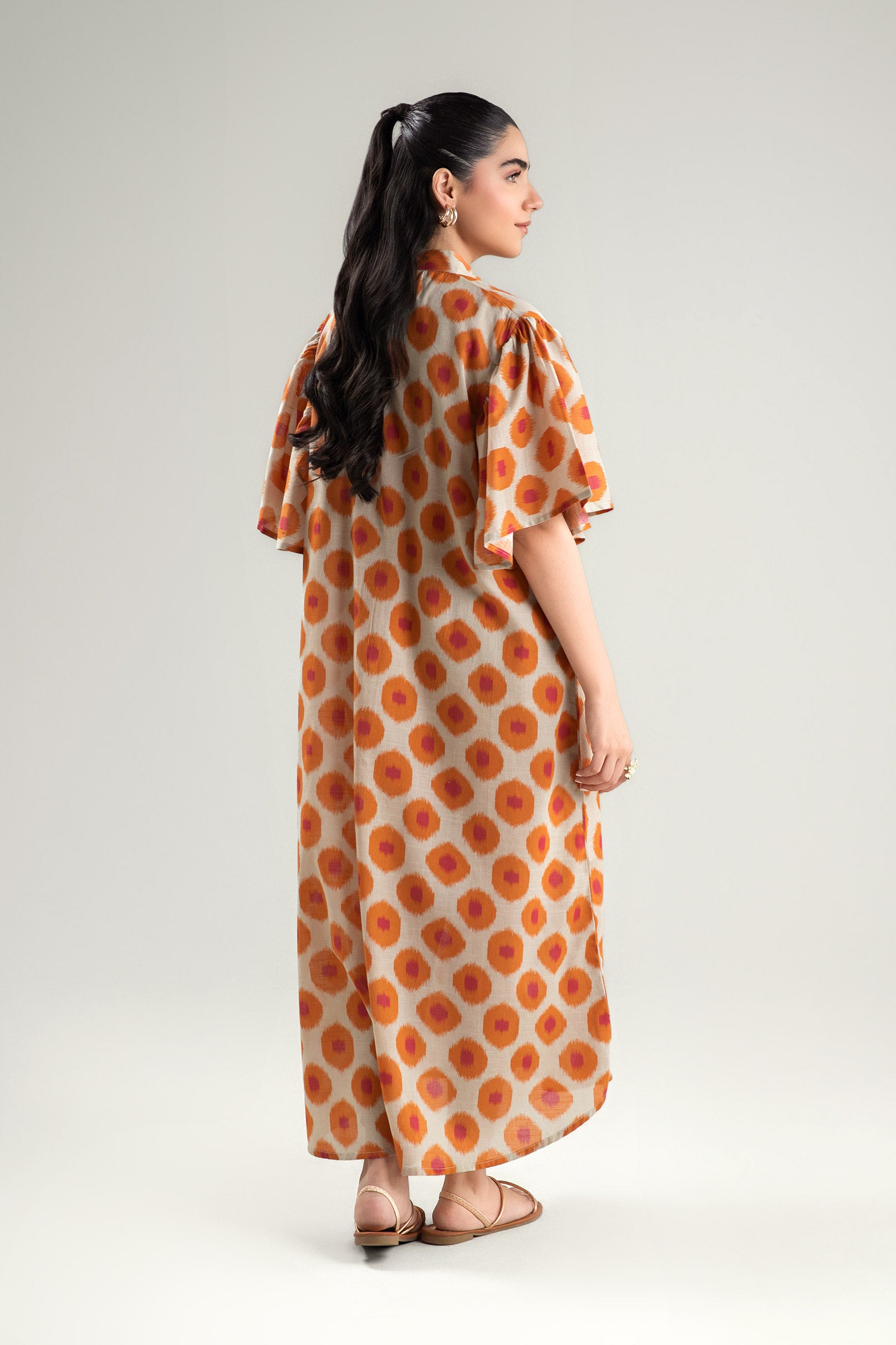 Printed Slub Lawn Tunic