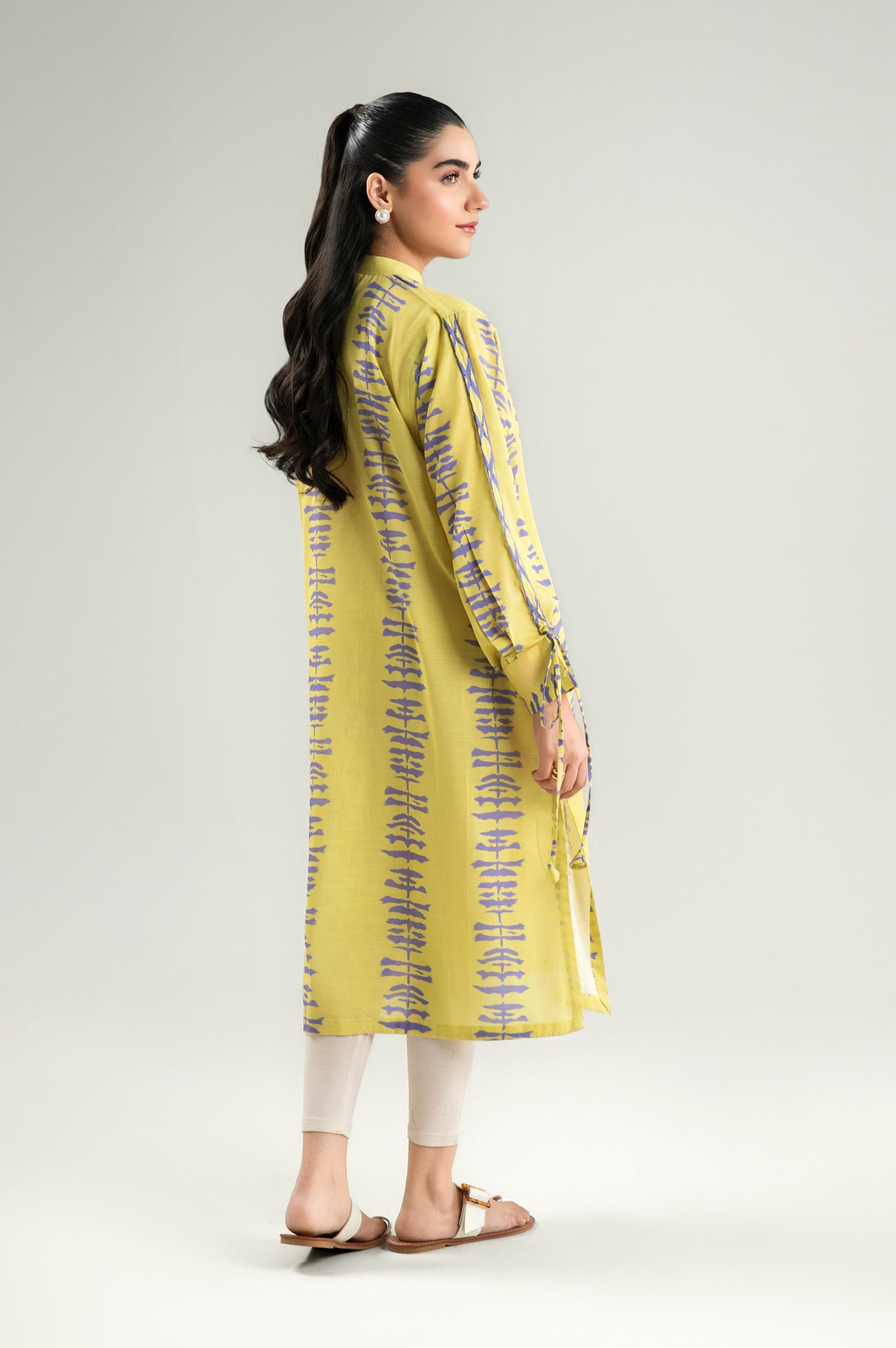 Printed Slub Lawn Tunic
