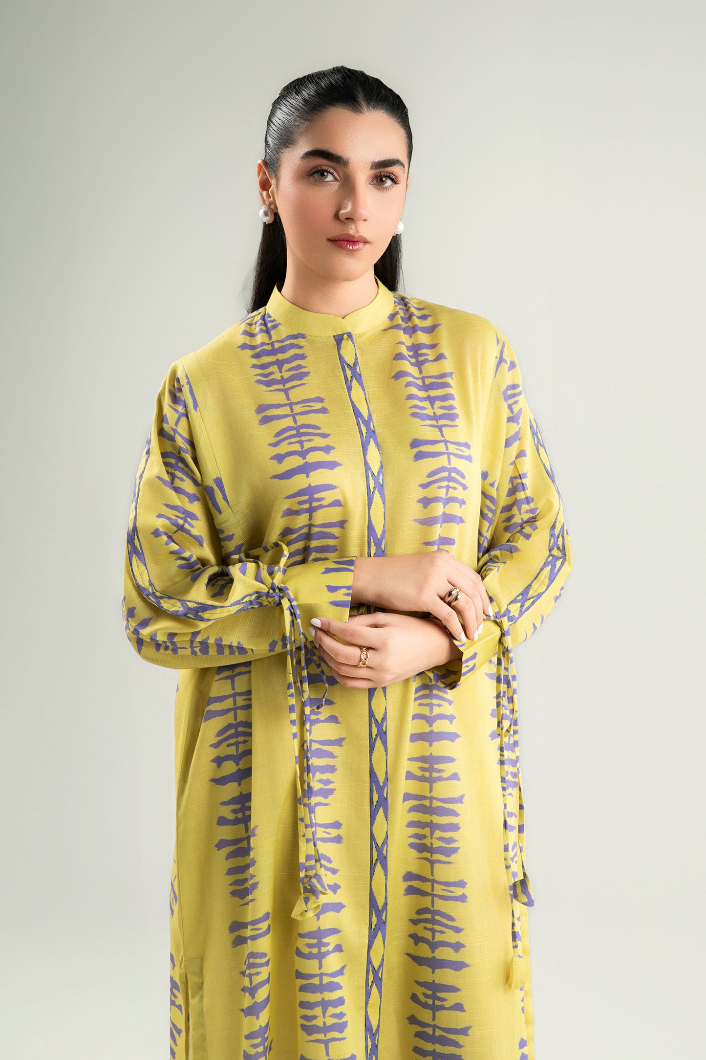 Printed Slub Lawn Tunic