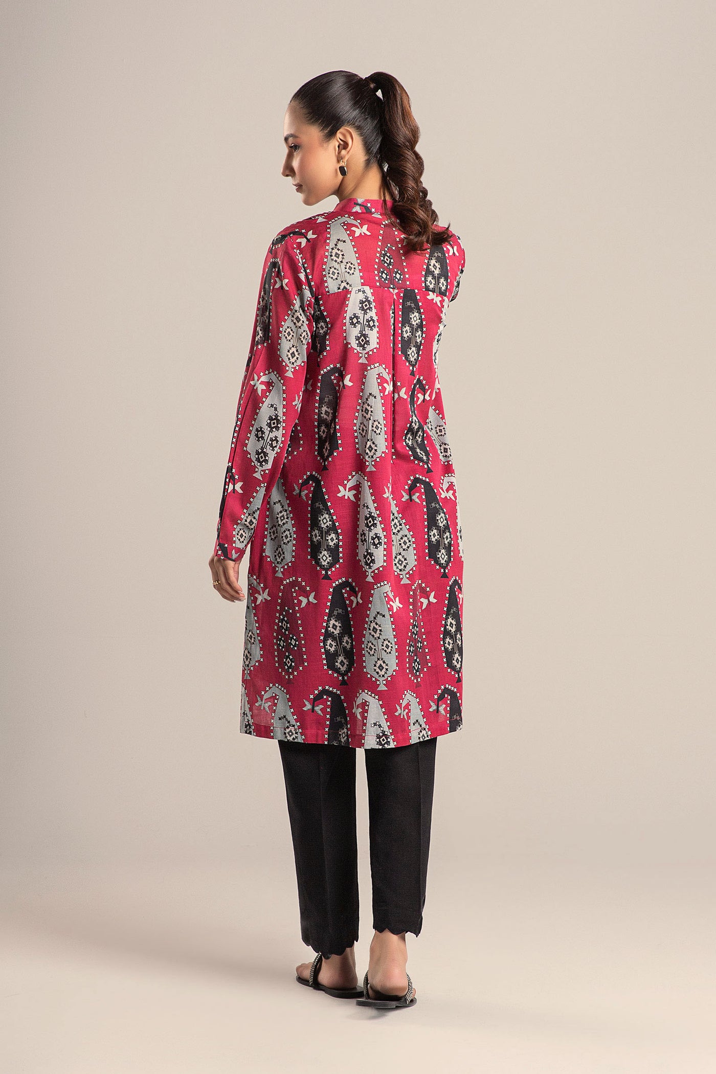 Printed Slub Lawn Shirt