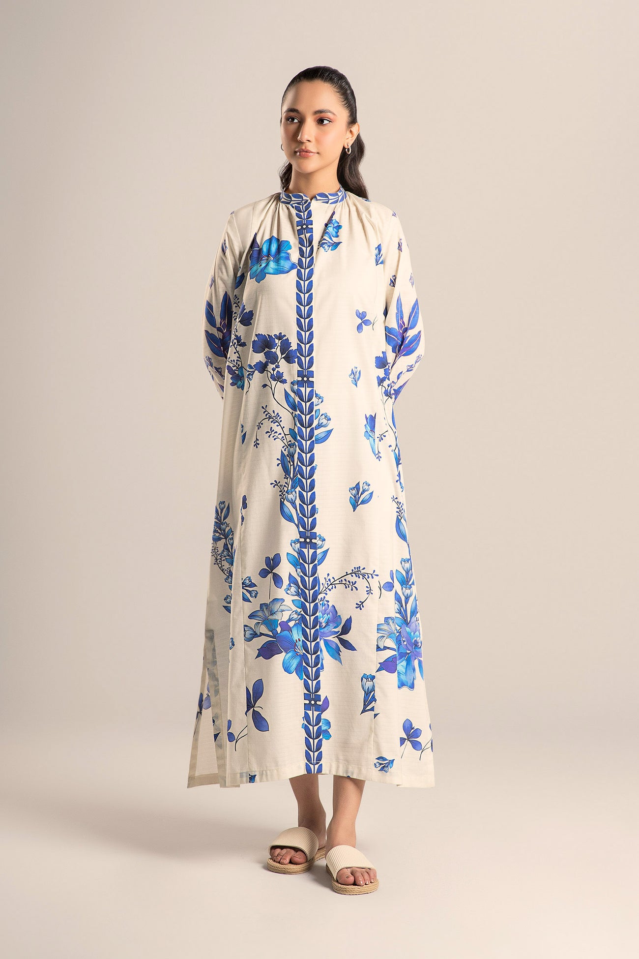 Printed Self Pinstripe Tunic