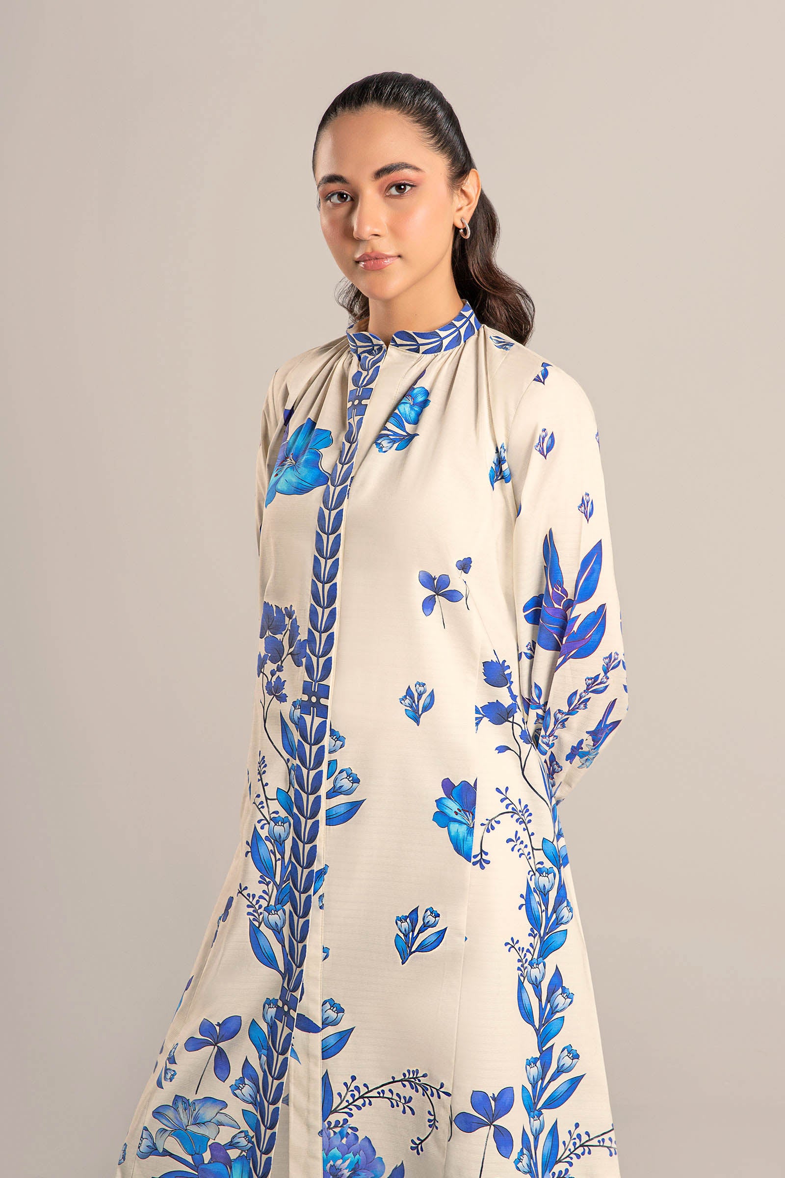 Printed Self Pinstripe Tunic