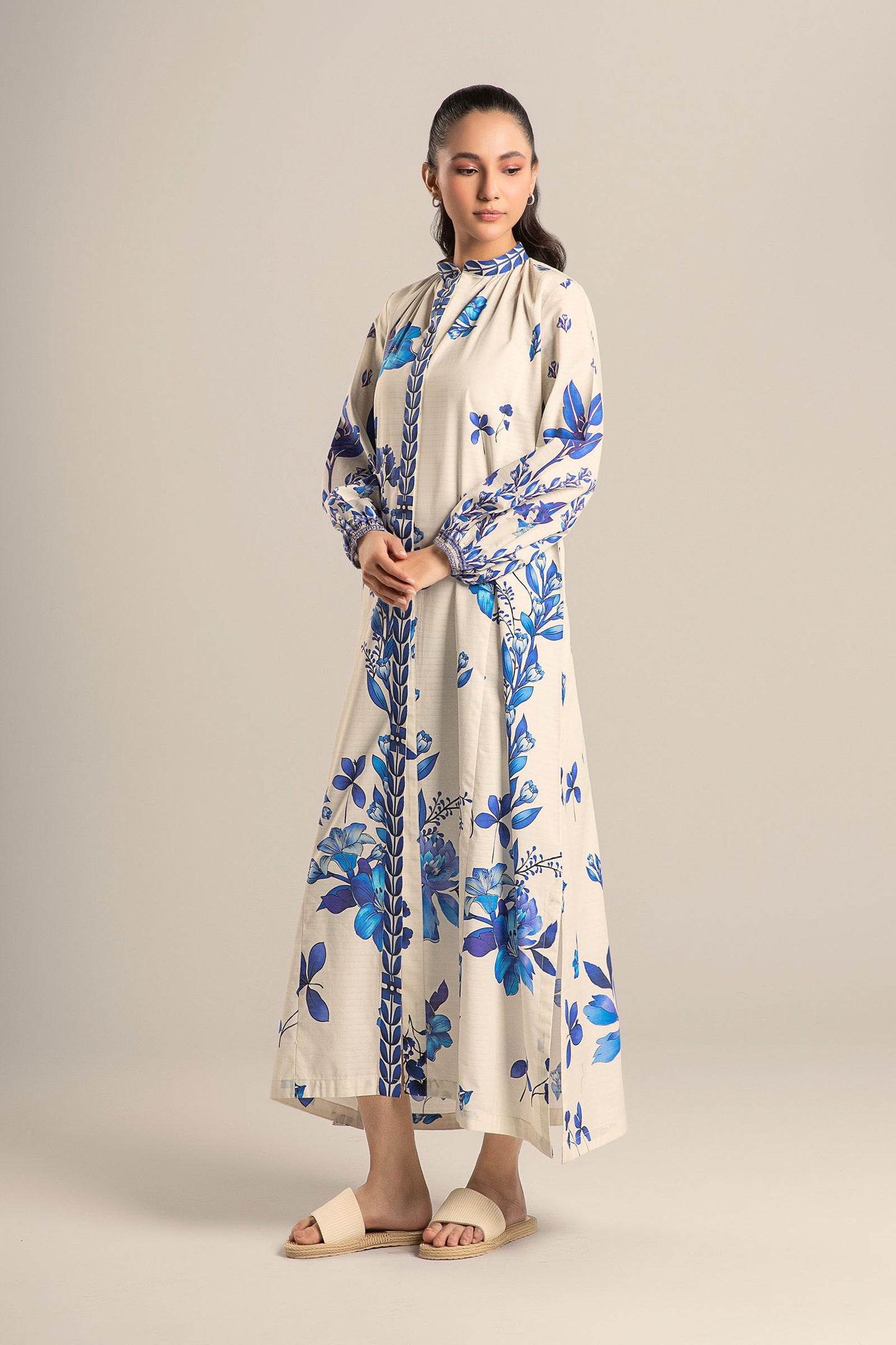 Printed Self Pinstripe Tunic