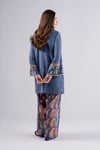 2 Pc Embroidered Slub Lawn Suit