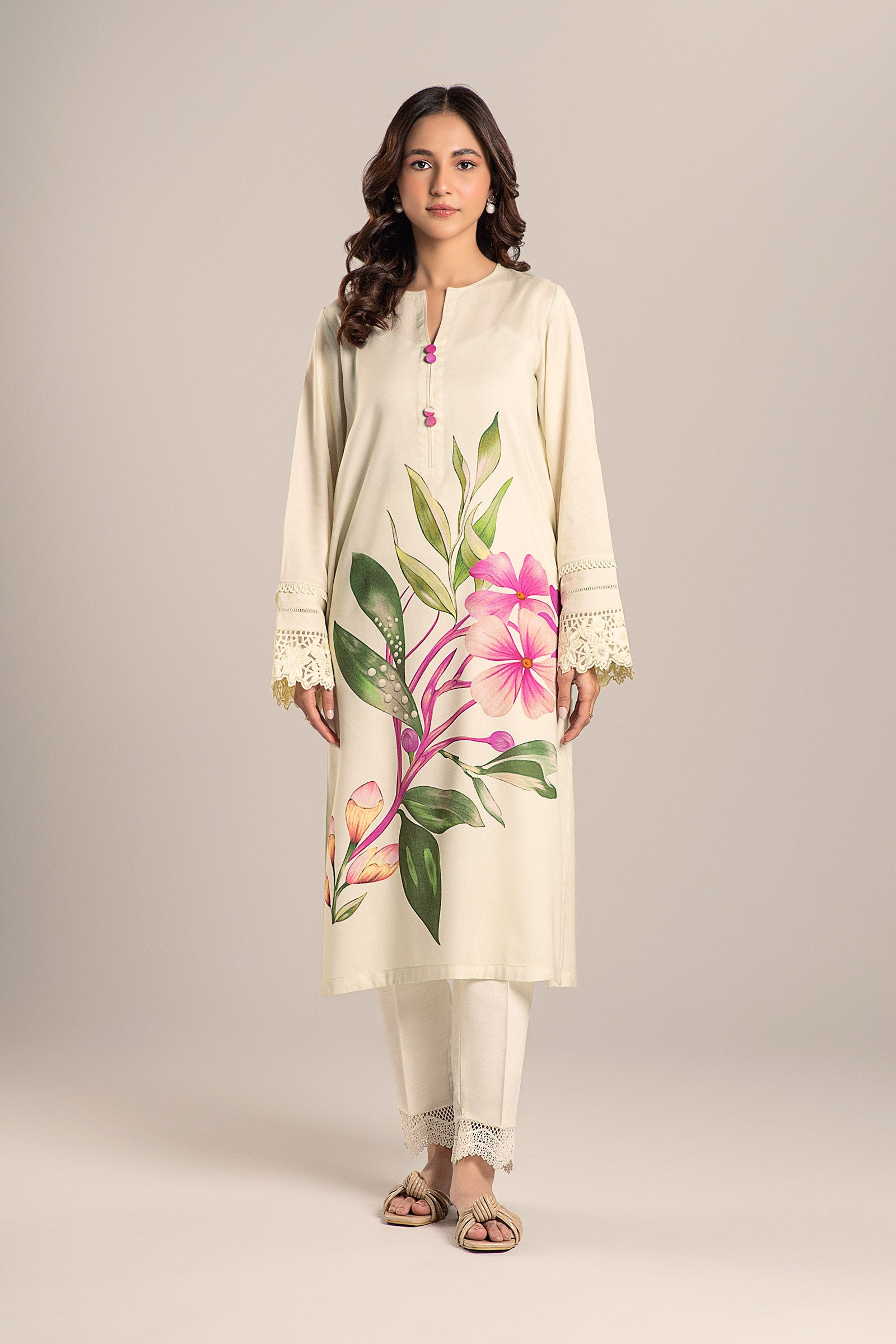 Printed Arabic Lawn Shirt