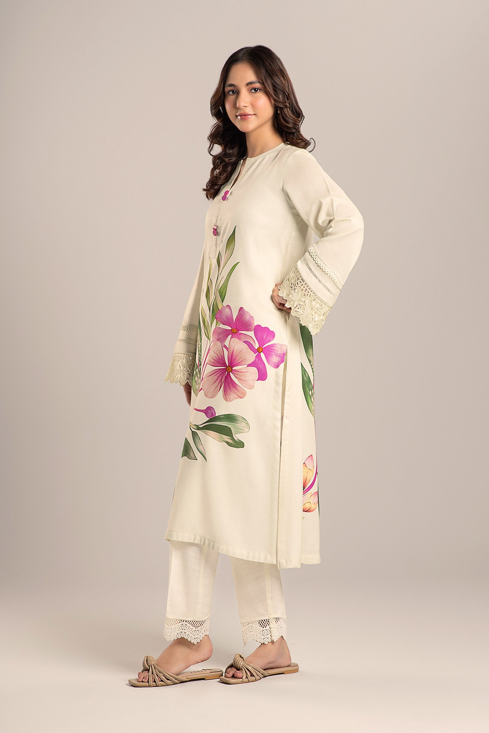 Printed Arabic Lawn Shirt