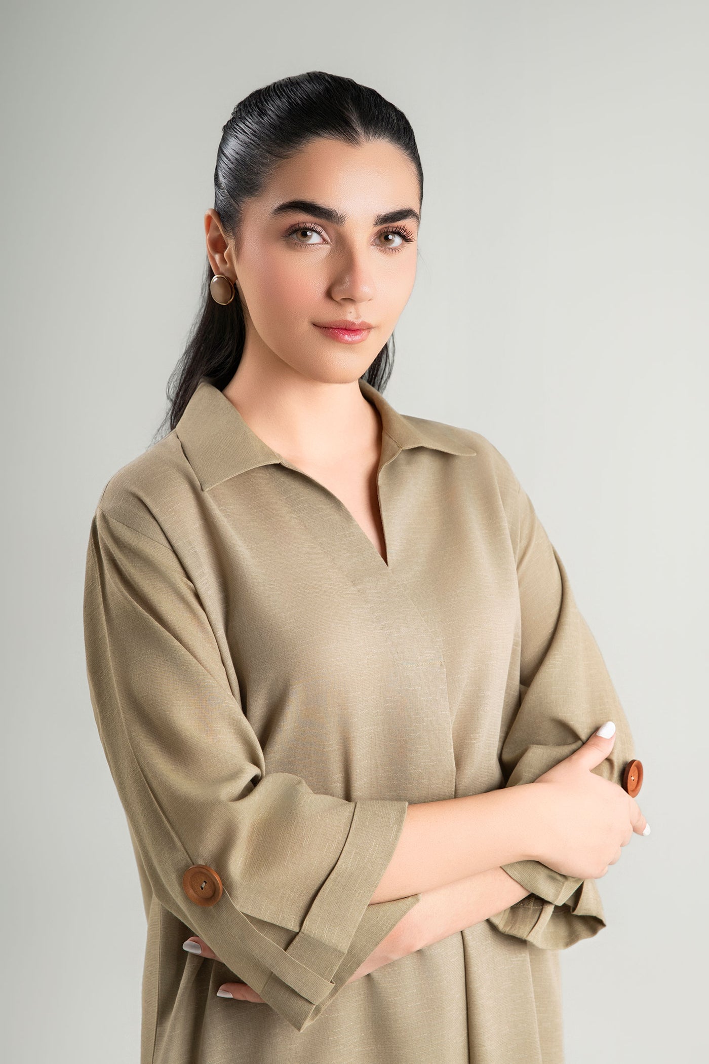 2 Pc Dyed Karandi Suit