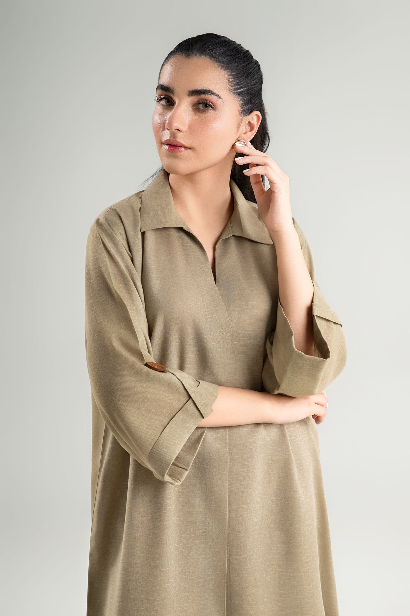 2 Pc Dyed Karandi Suit