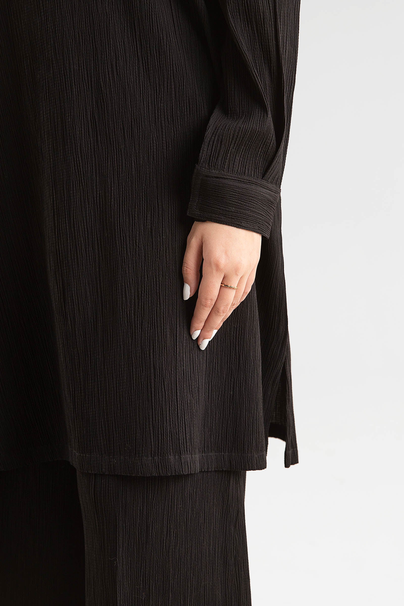 2 Pc Dyed Seersucker Suit